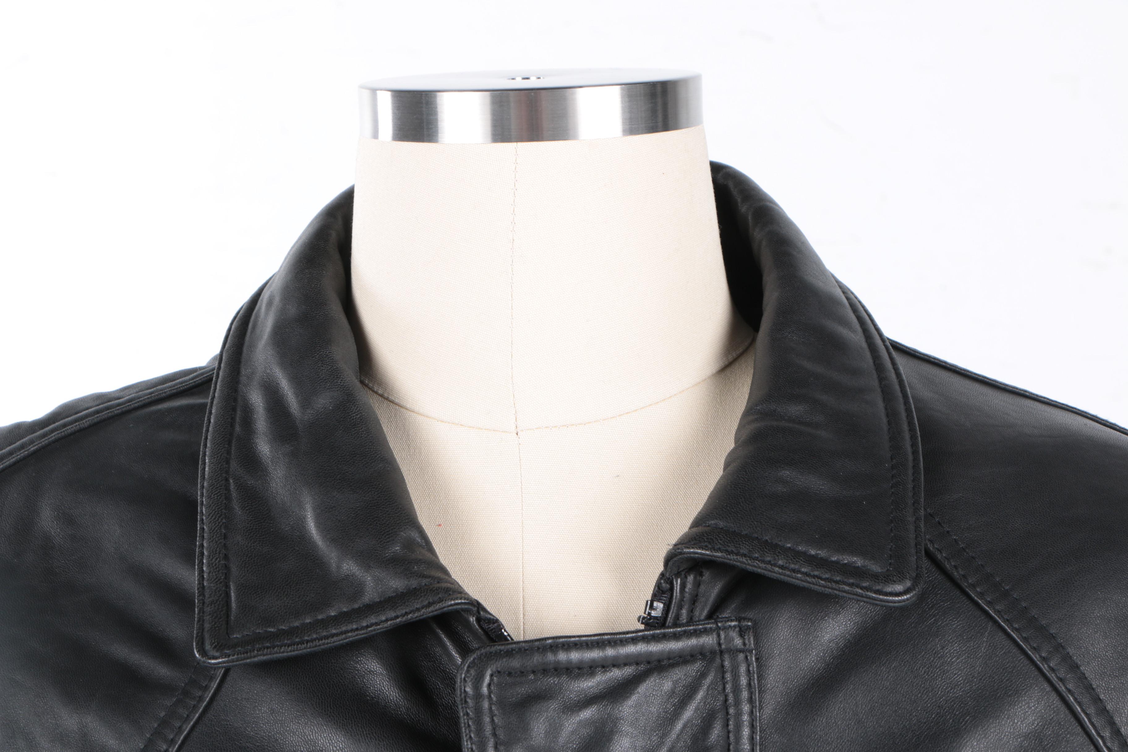 Men's Marc New York Black Leather Jacket