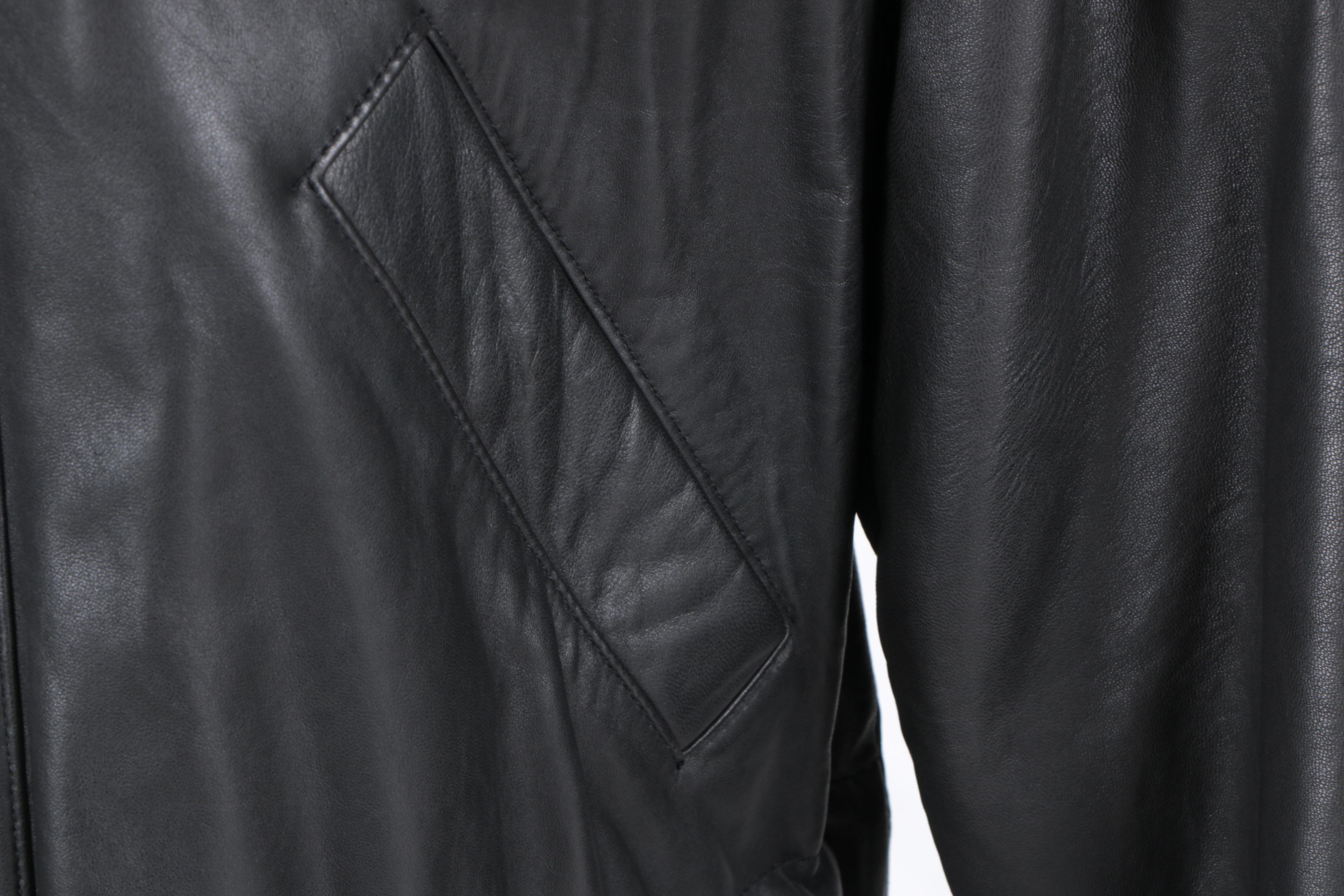 Men's Marc New York Black Leather Jacket