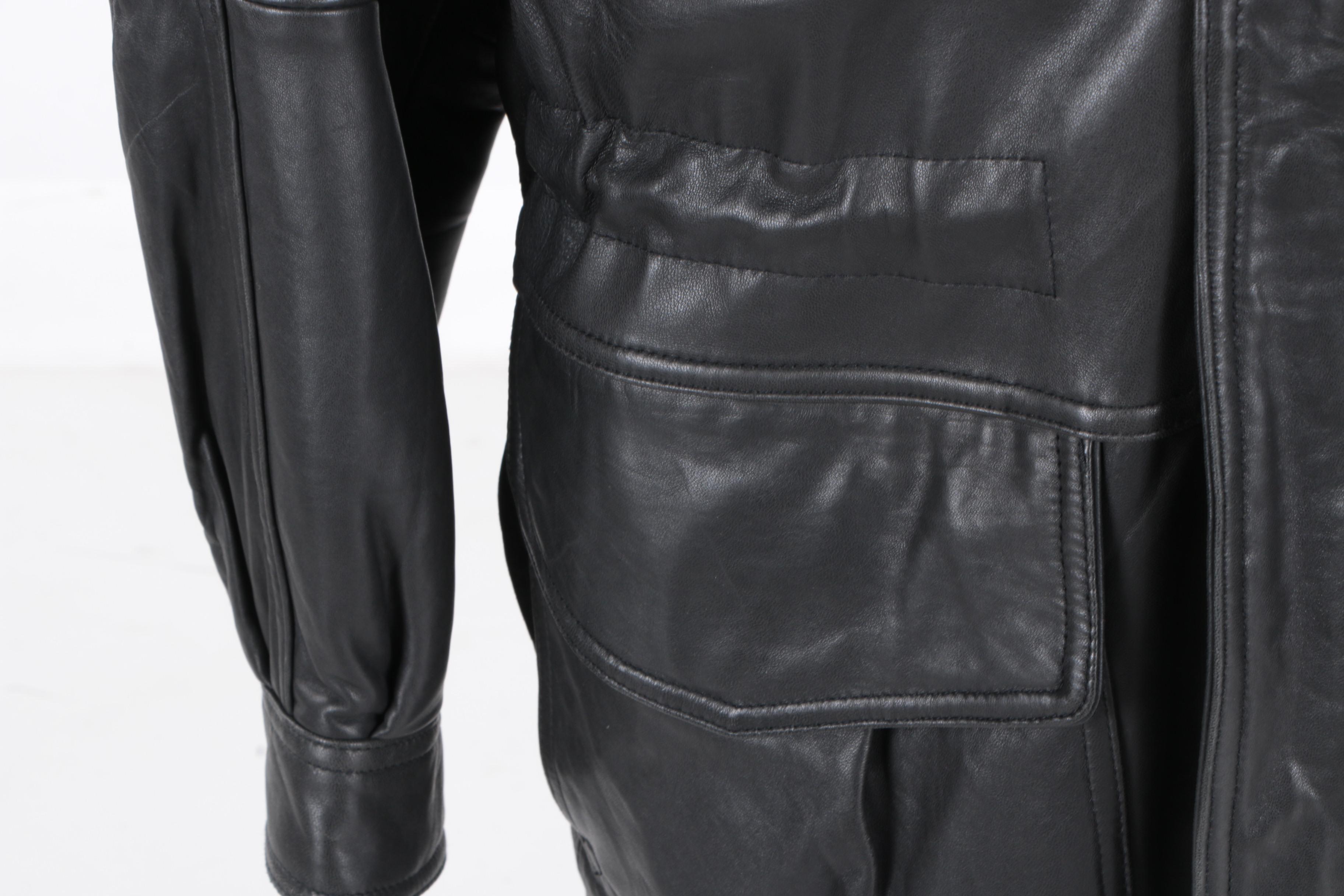 Men's Marc New York Black Leather Jacket
