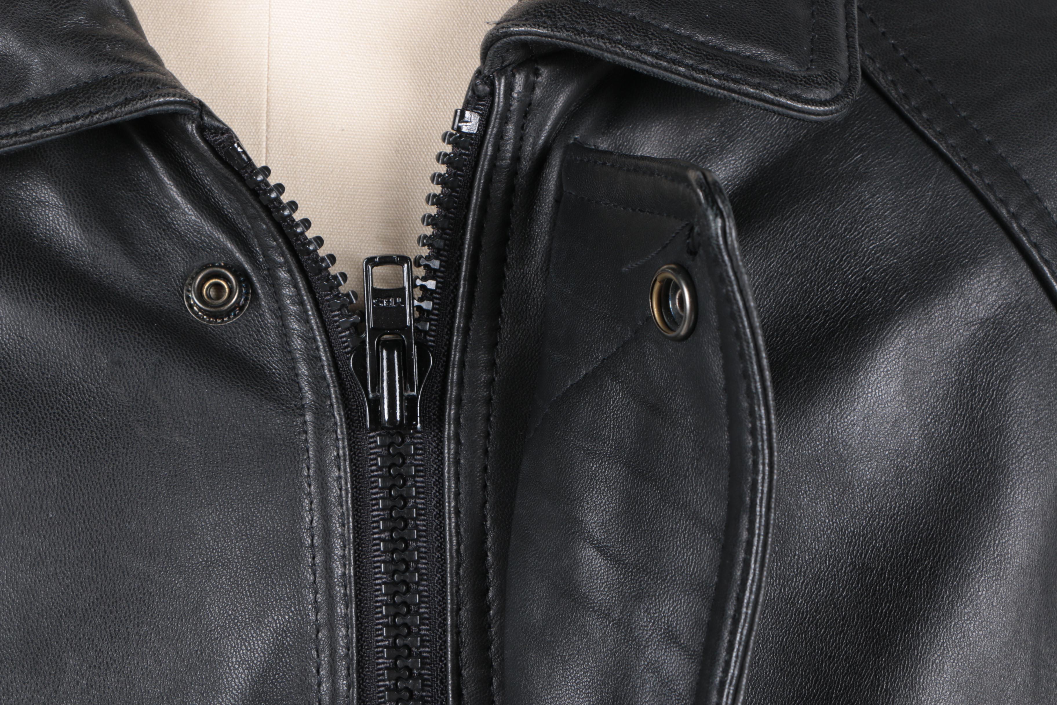 Men's Marc New York Black Leather Jacket