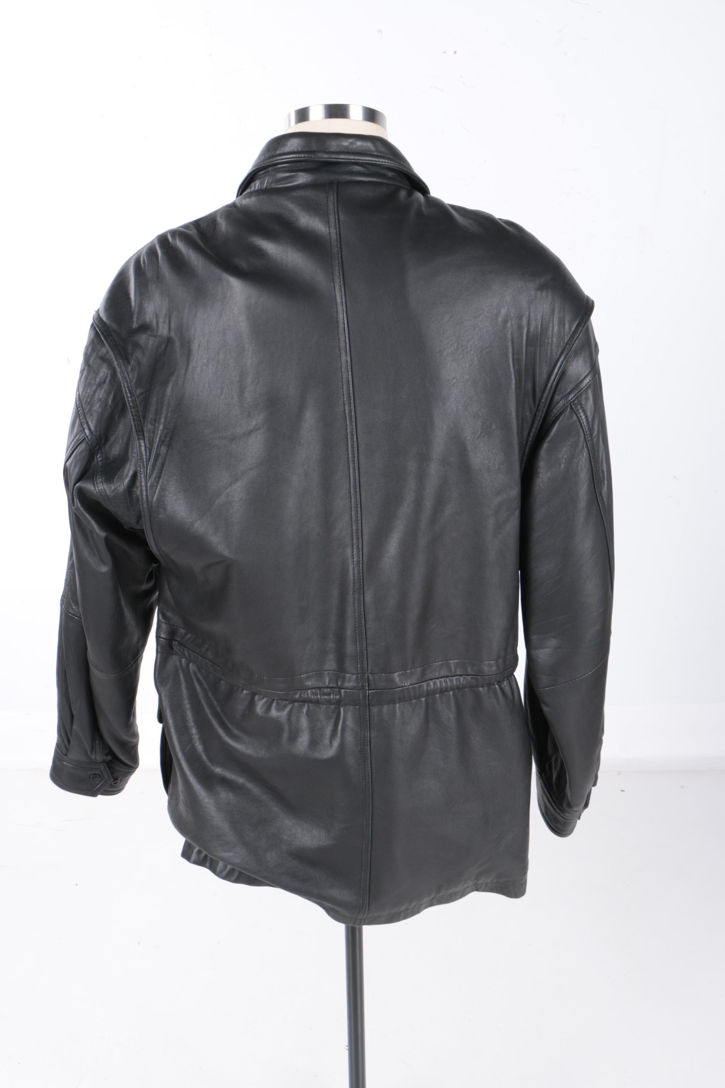Men's Marc New York Black Leather Jacket