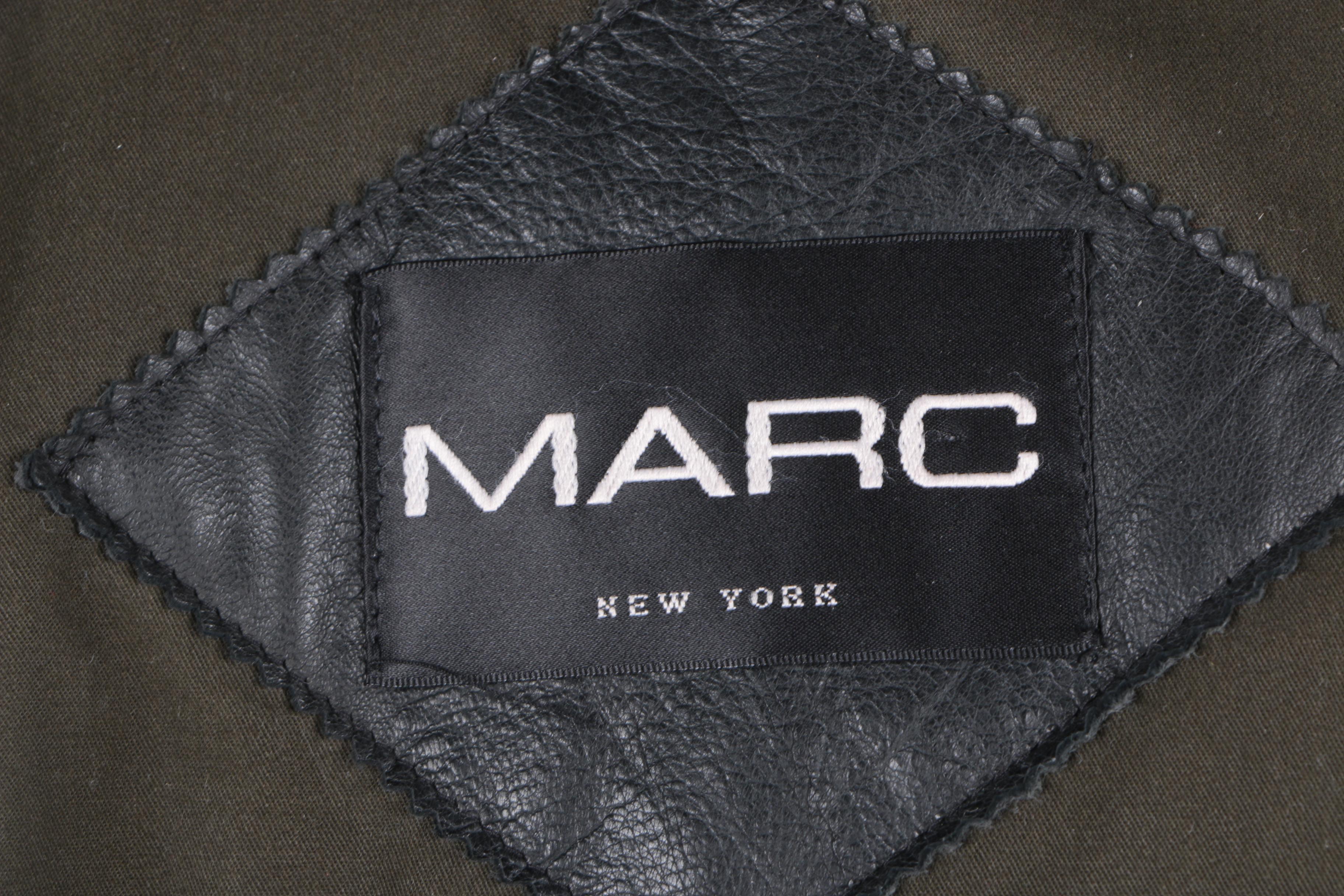 Men's Marc New York Black Leather Jacket