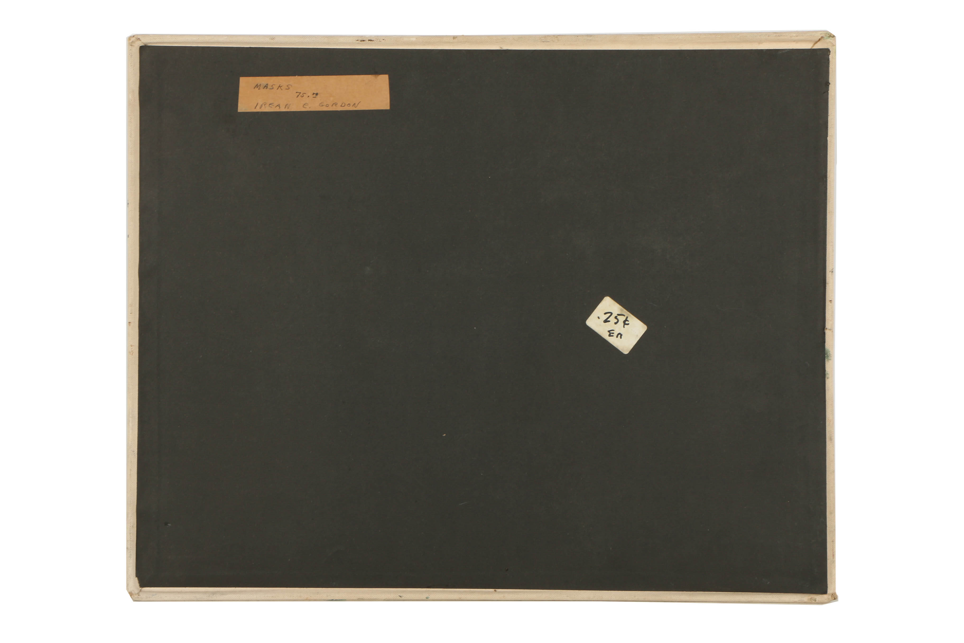 Irean E. Gordon Abstract Oil Painting on Canvas Board "Masks"