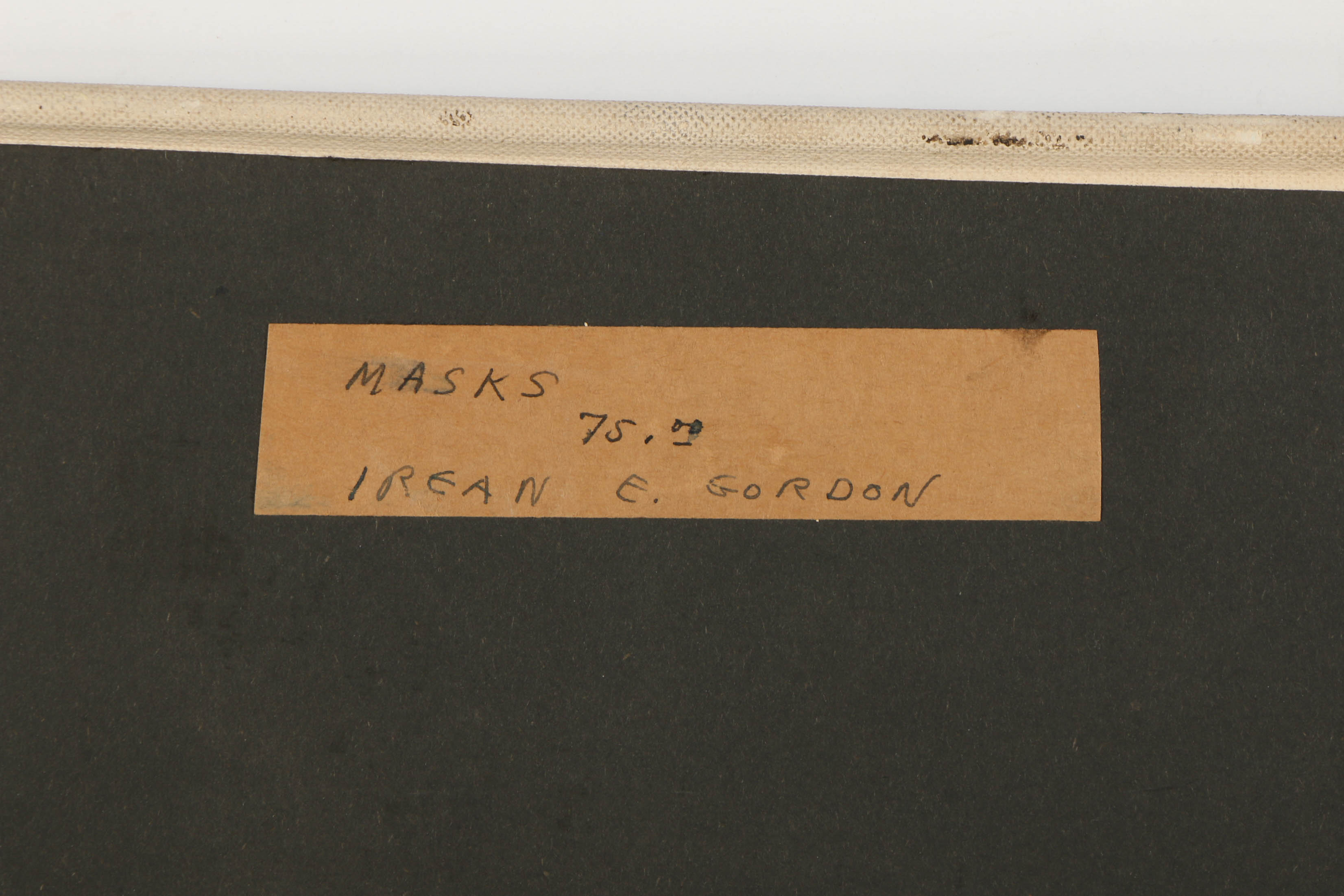 Irean E. Gordon Abstract Oil Painting on Canvas Board "Masks"