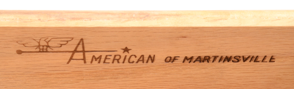 Mid Century Modern Walnut Dresser With Mirror By American of Martinsville