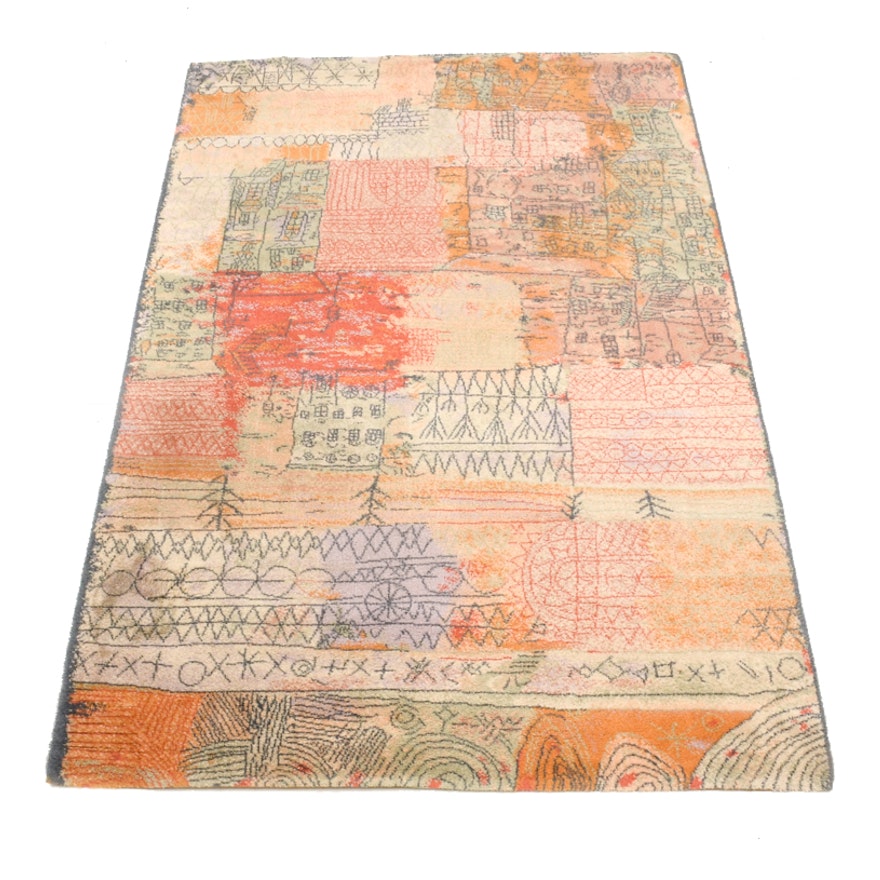 Danish Wool Paul Klee Art Rug by Ege