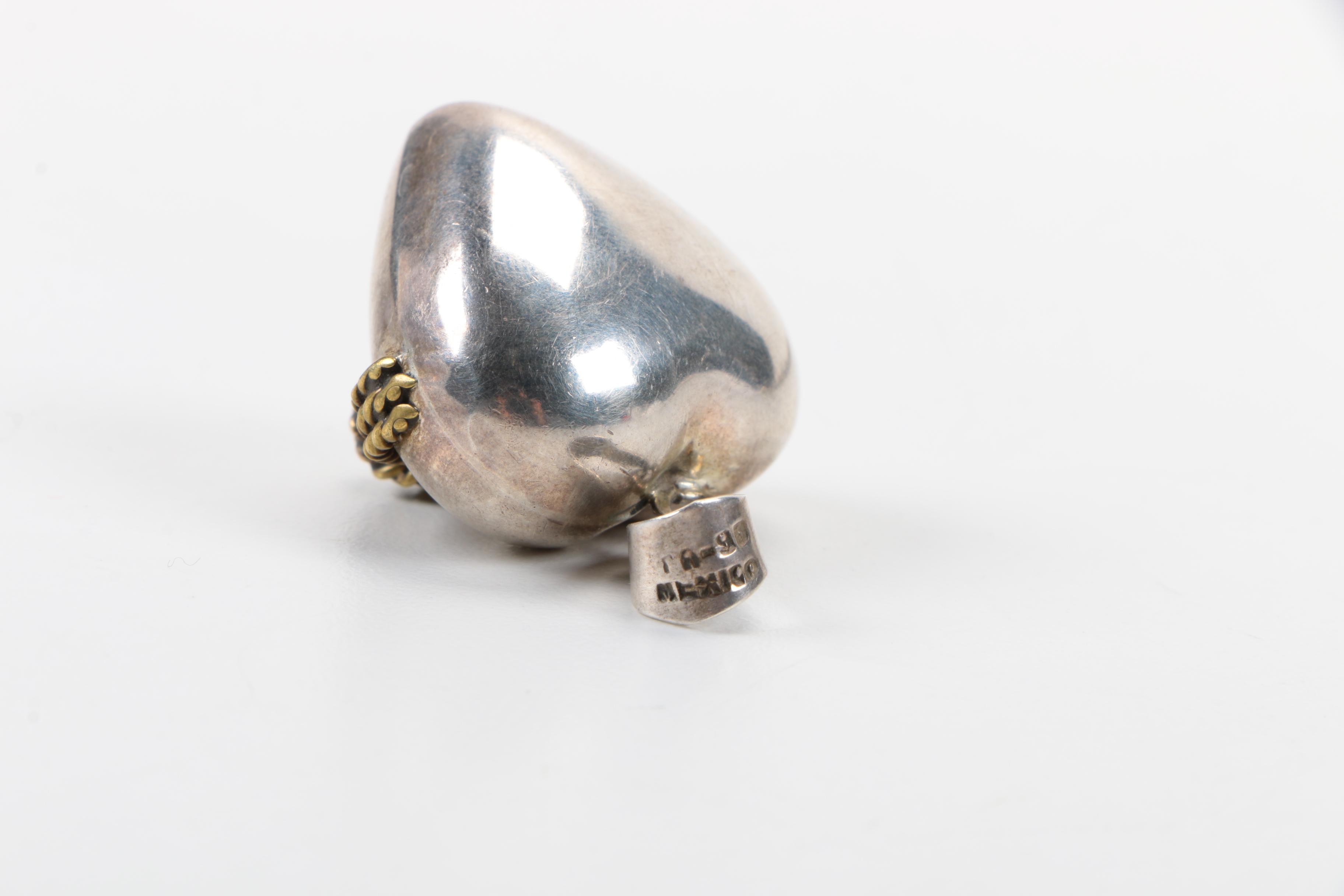 Grouping of Sterling Silver Jewelry Including a Beaded Sphere Necklace