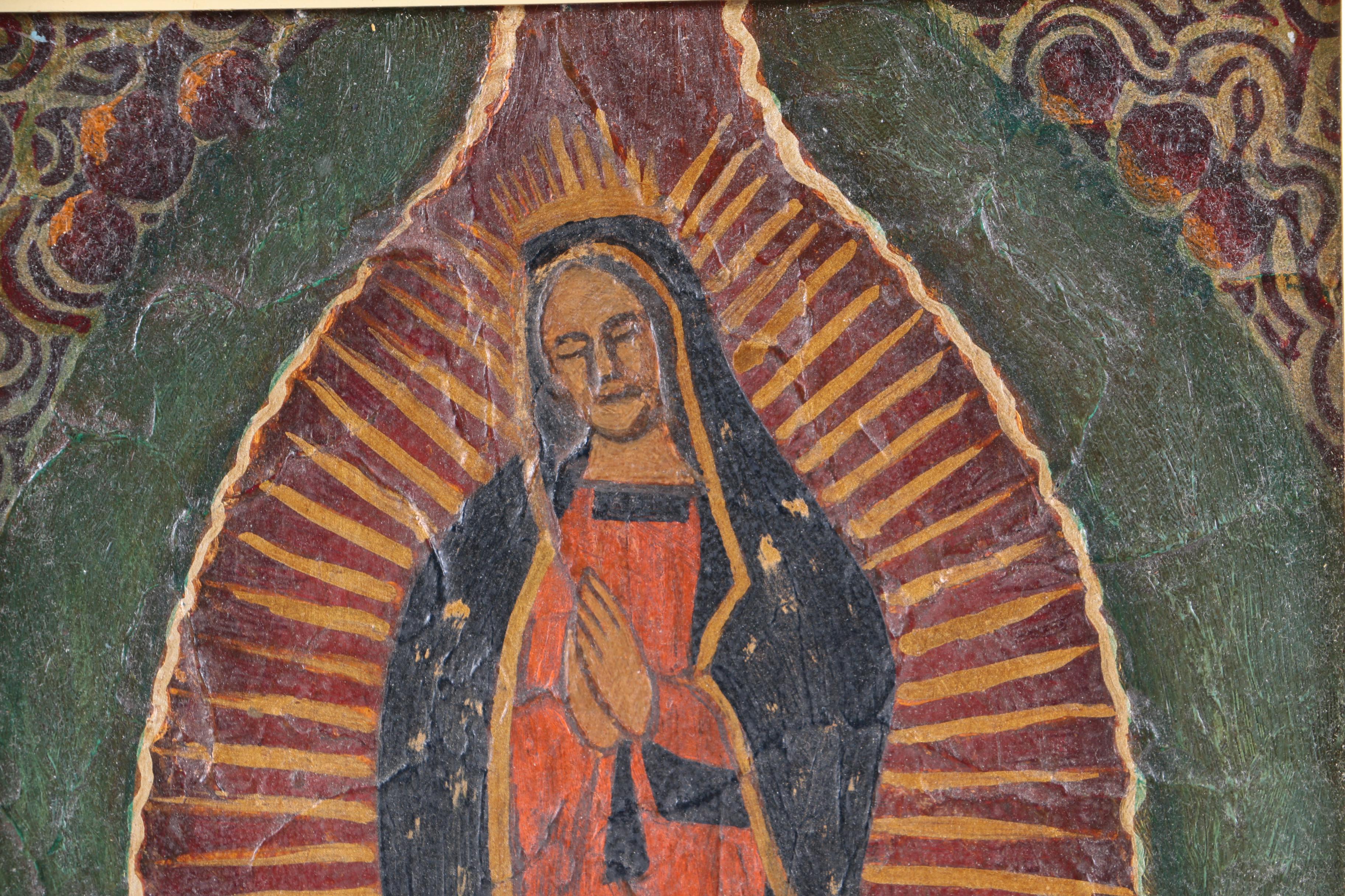 PRIORITY: Morris Oil Painting on Panel of "Our Lady of Guadalupe"
