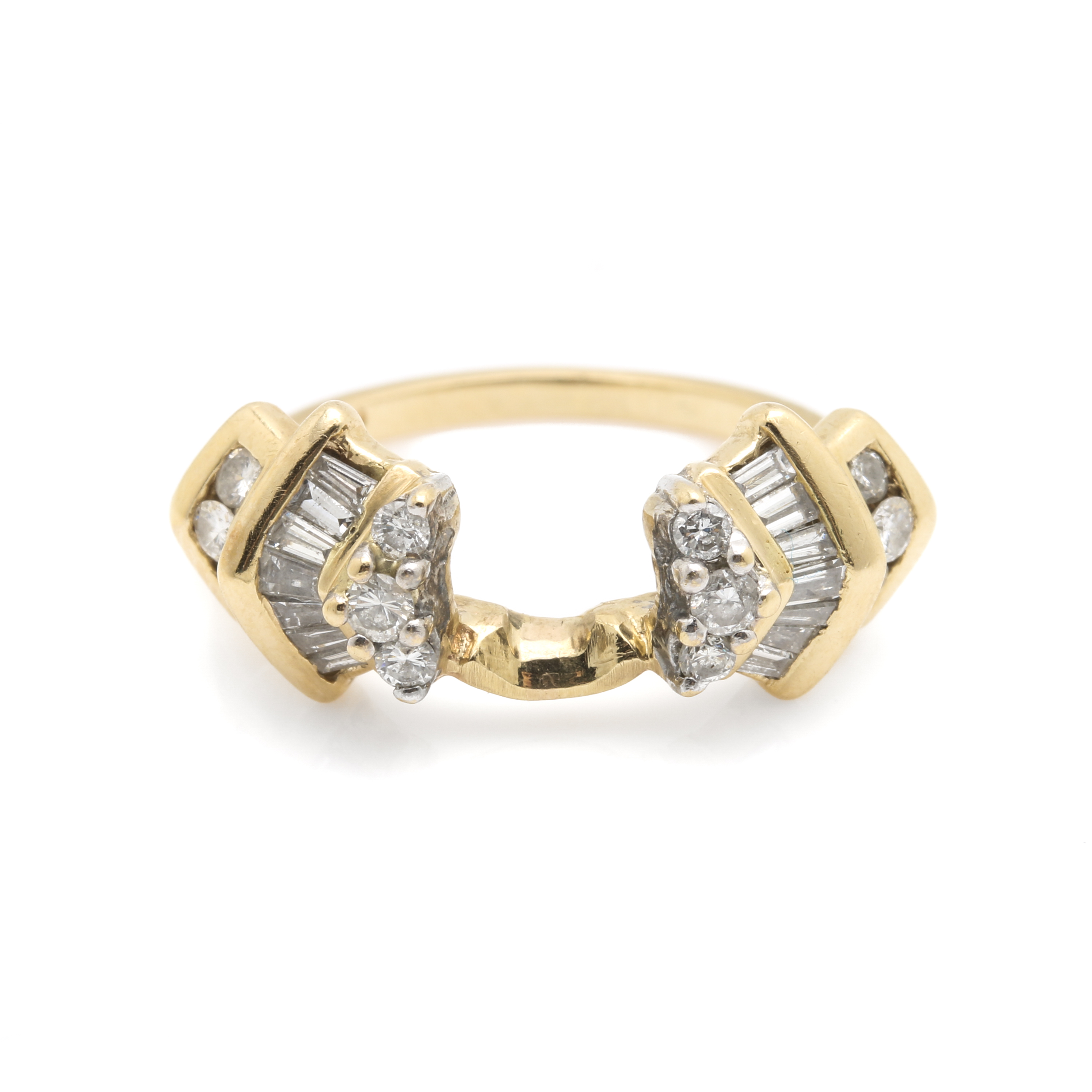 14K Yellow Gold Diamond Ring Jacket