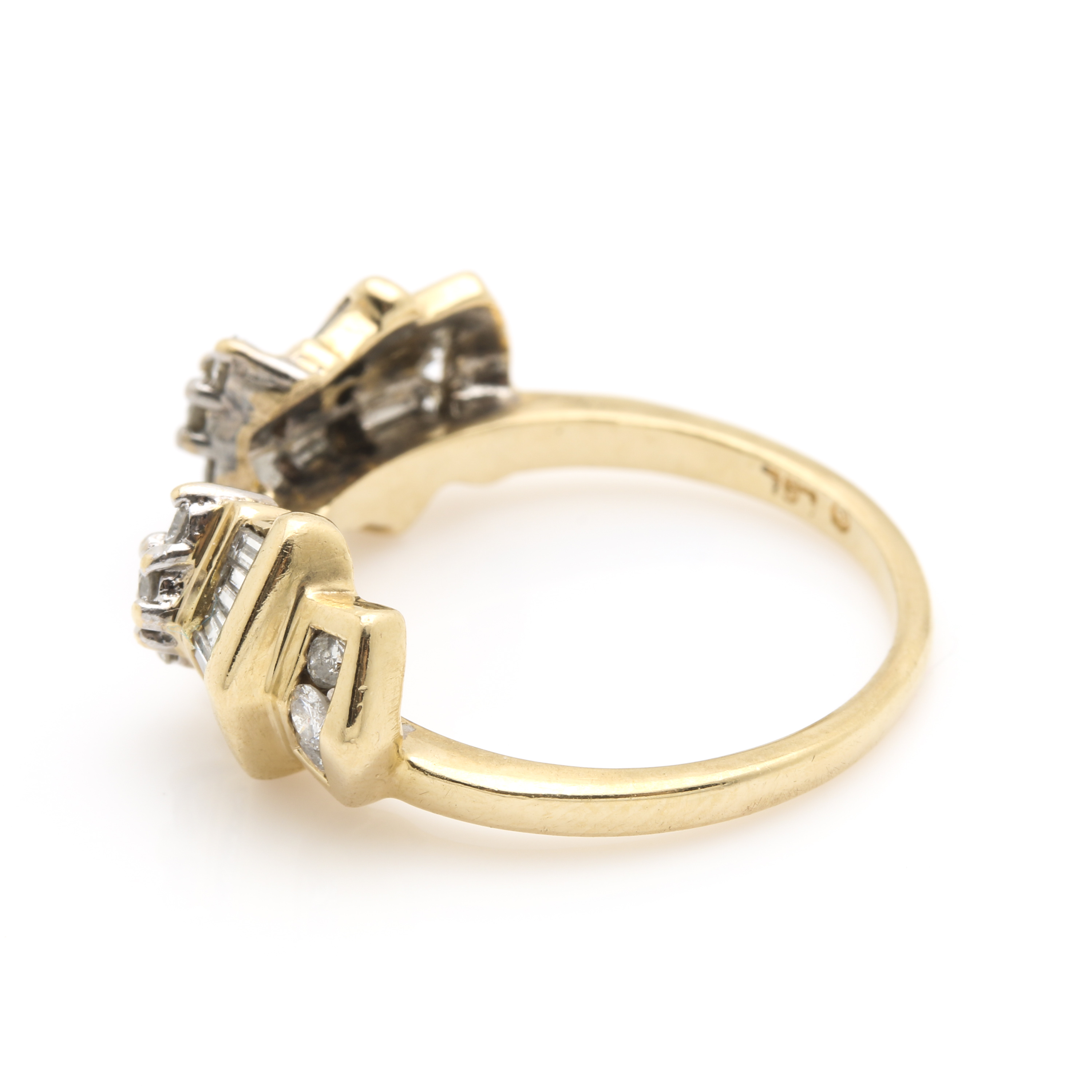 14K Yellow Gold Diamond Ring Jacket