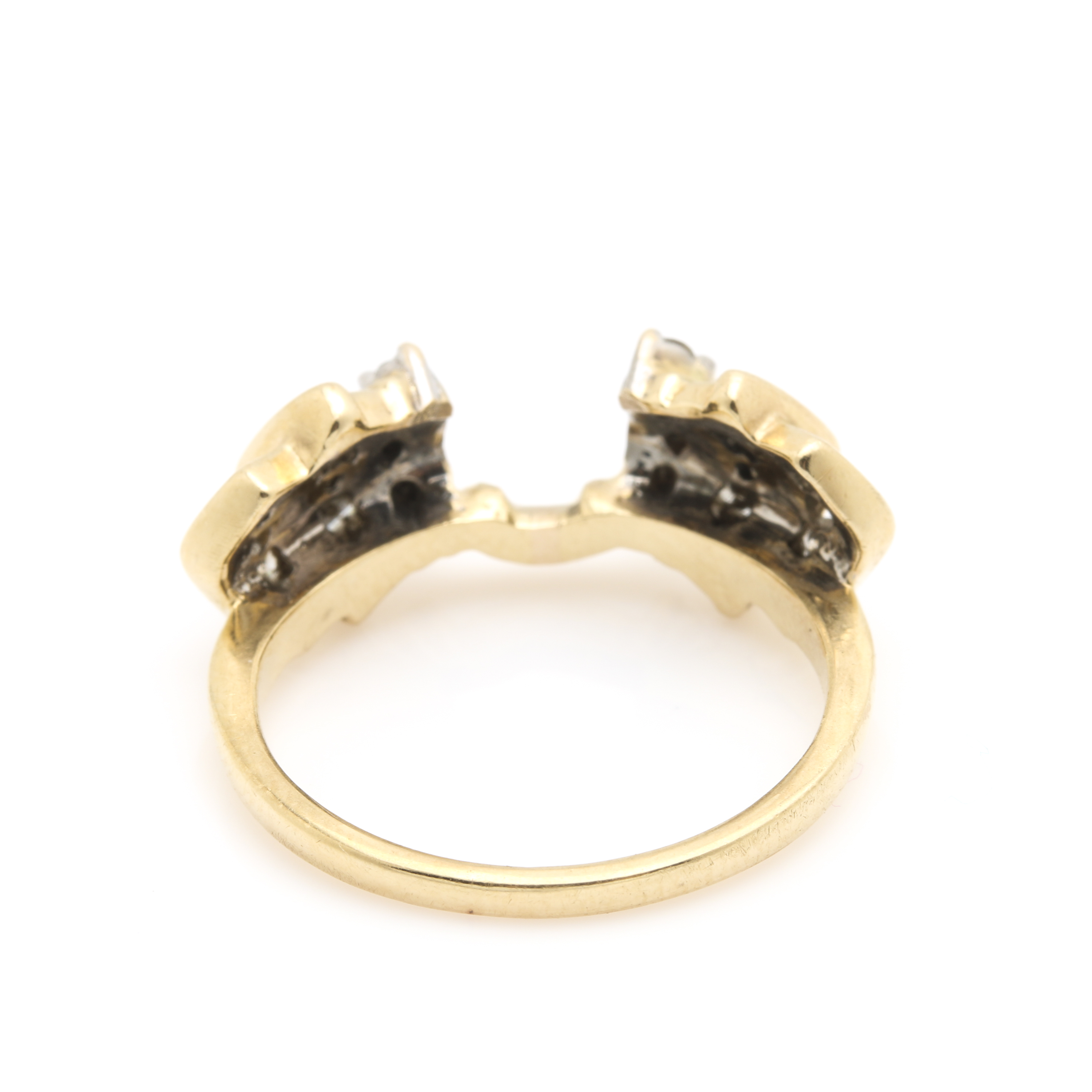14K Yellow Gold Diamond Ring Jacket
