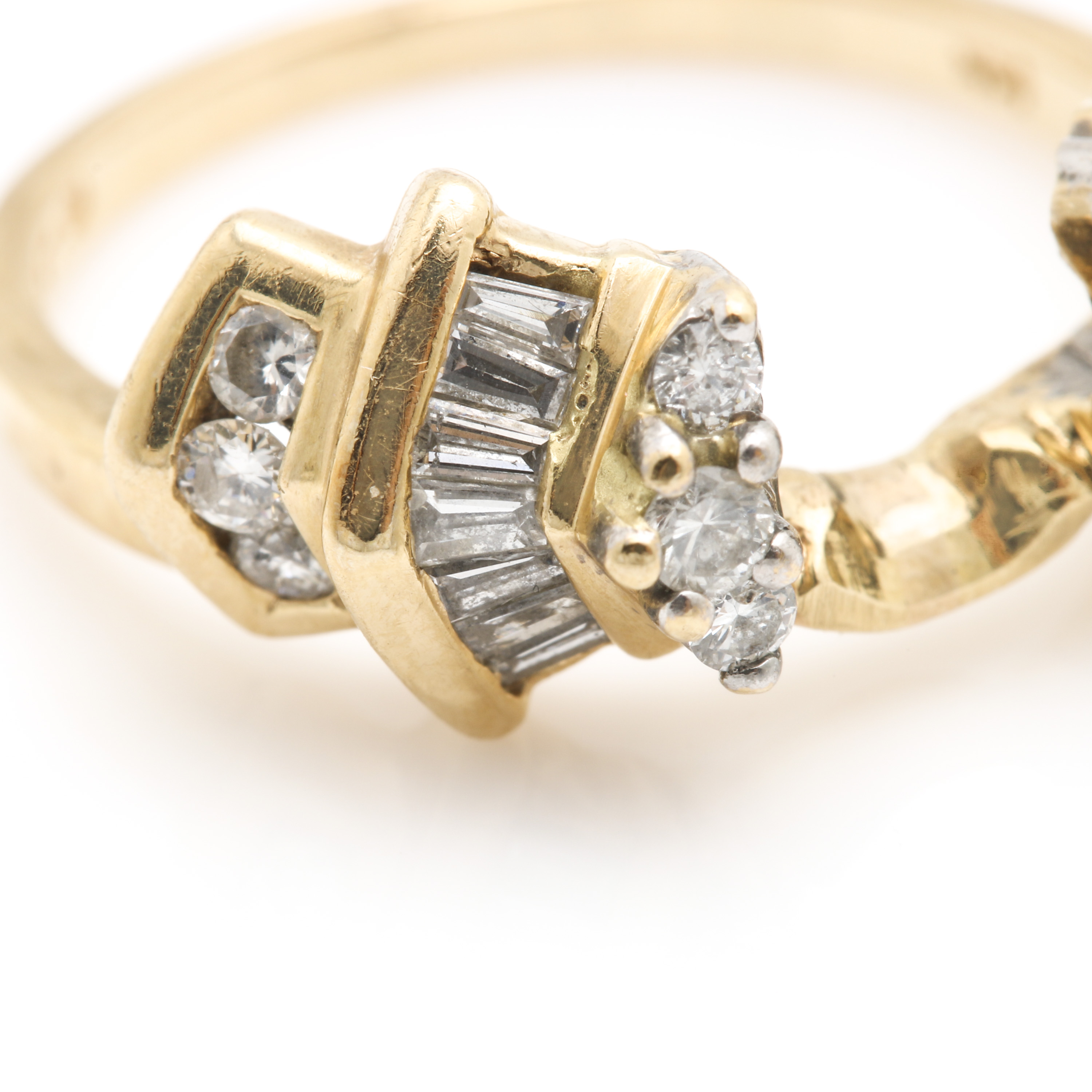 14K Yellow Gold Diamond Ring Jacket