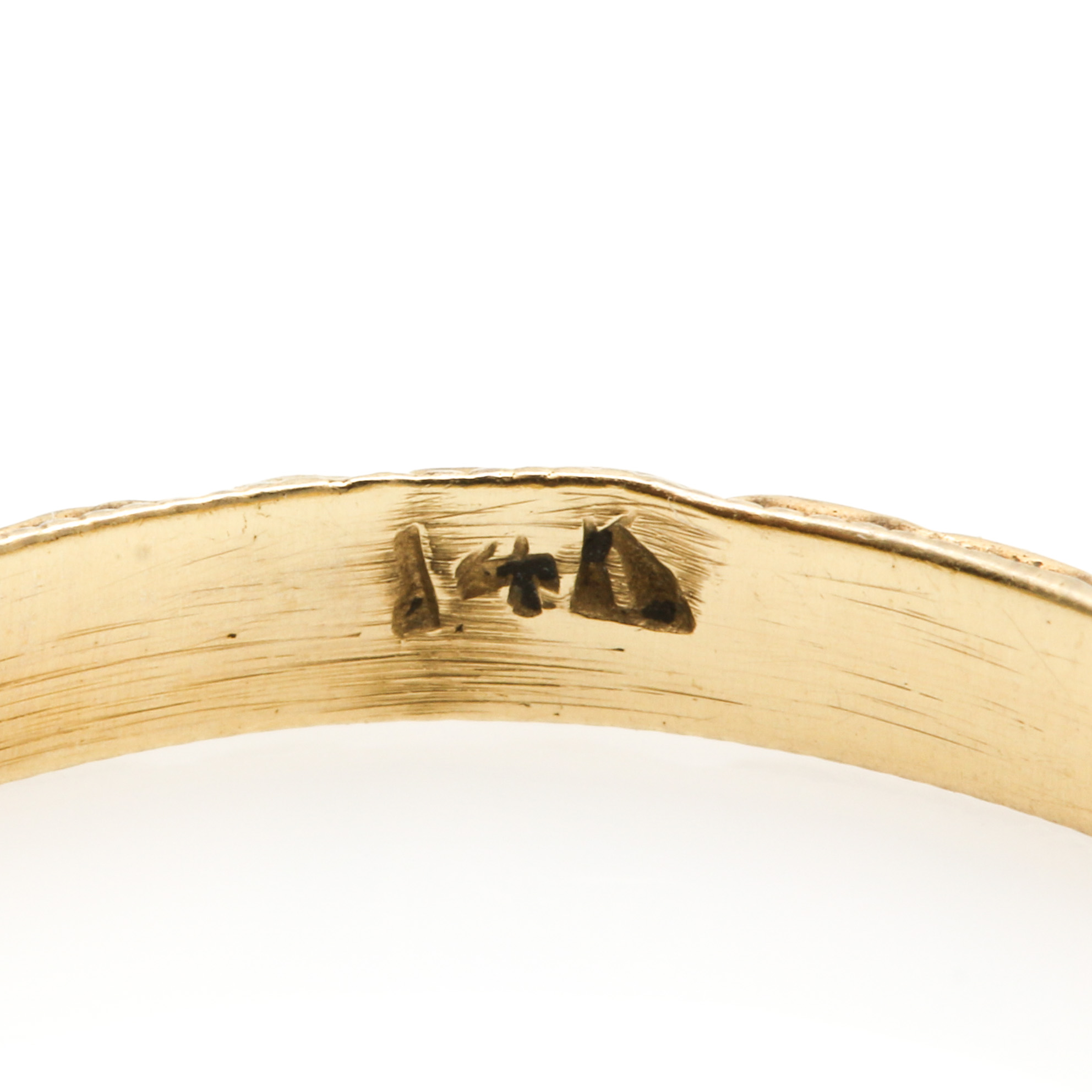 Vintage Circa 1920's 14K Yellow Gold Ring Band