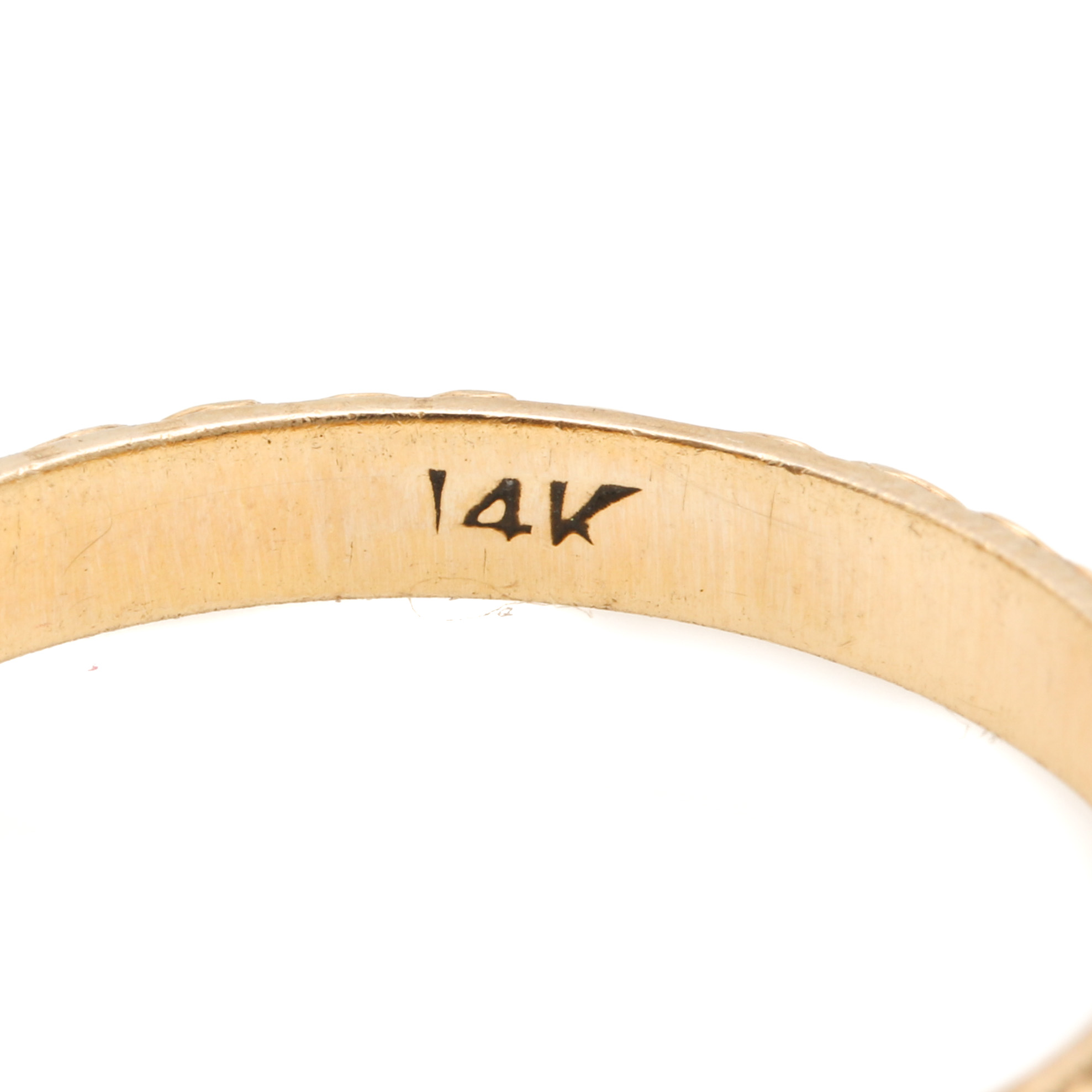 Vintage Circa 1920's 14K Yellow Gold Ring Band