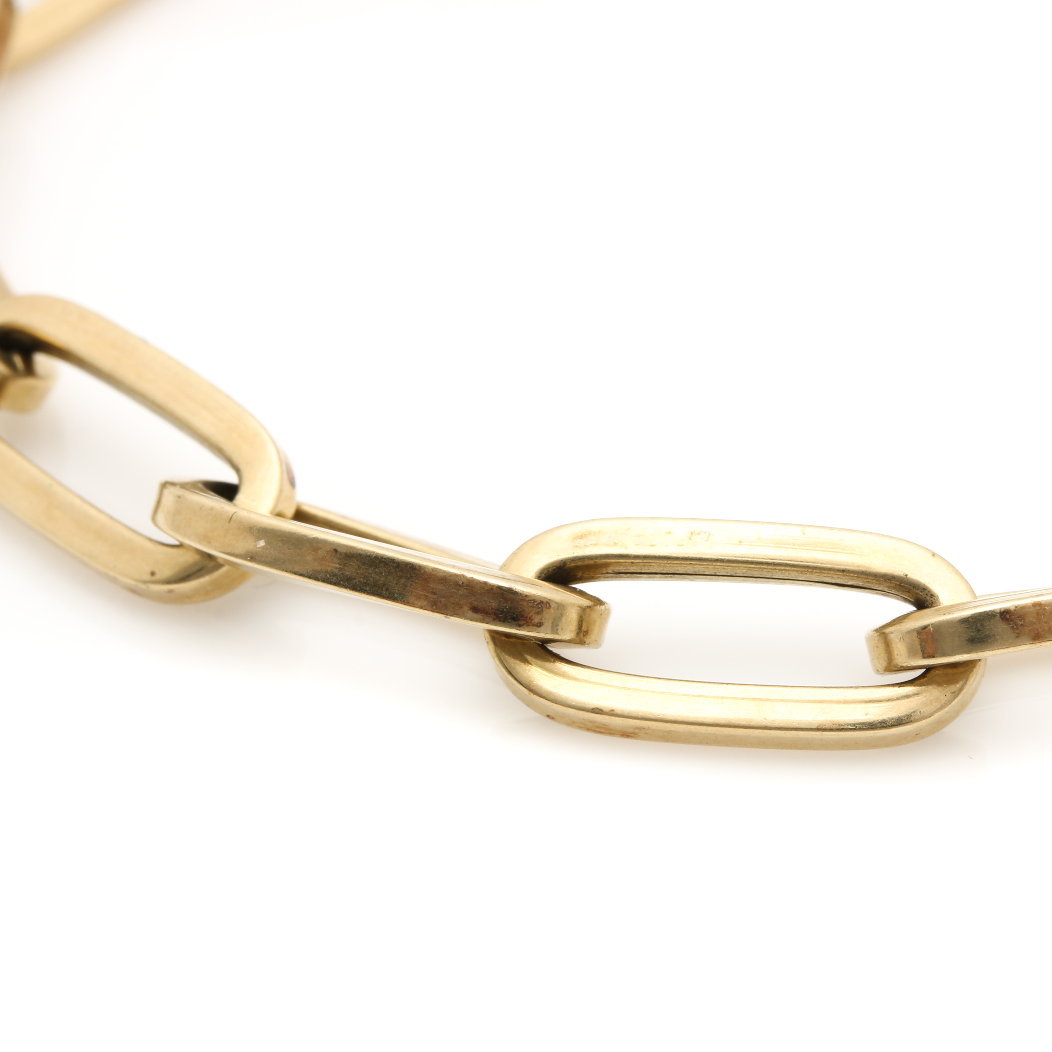 14K Yellow Gold Curb Link Bracelet