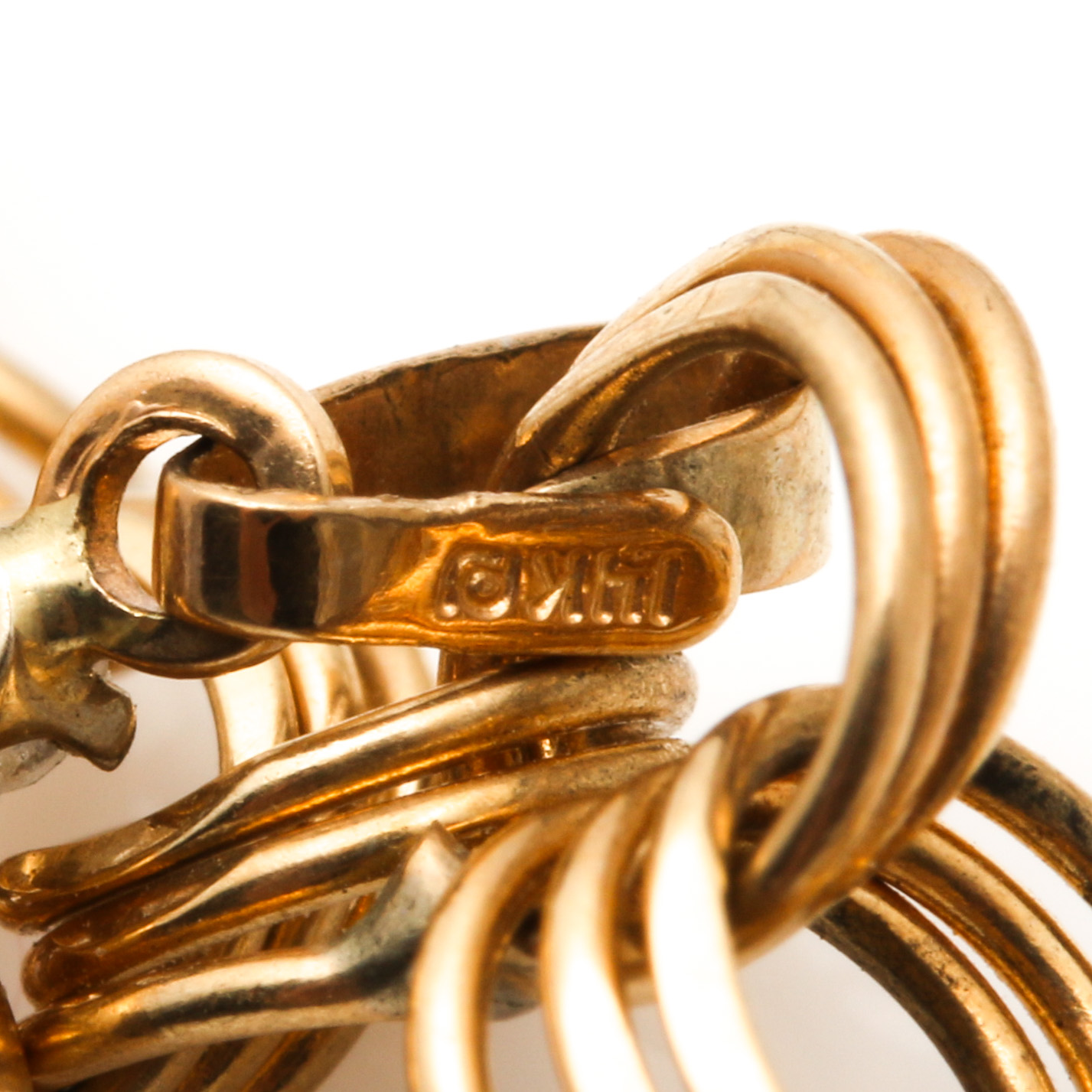 14K Yellow Gold Diamond Heart Bracelet