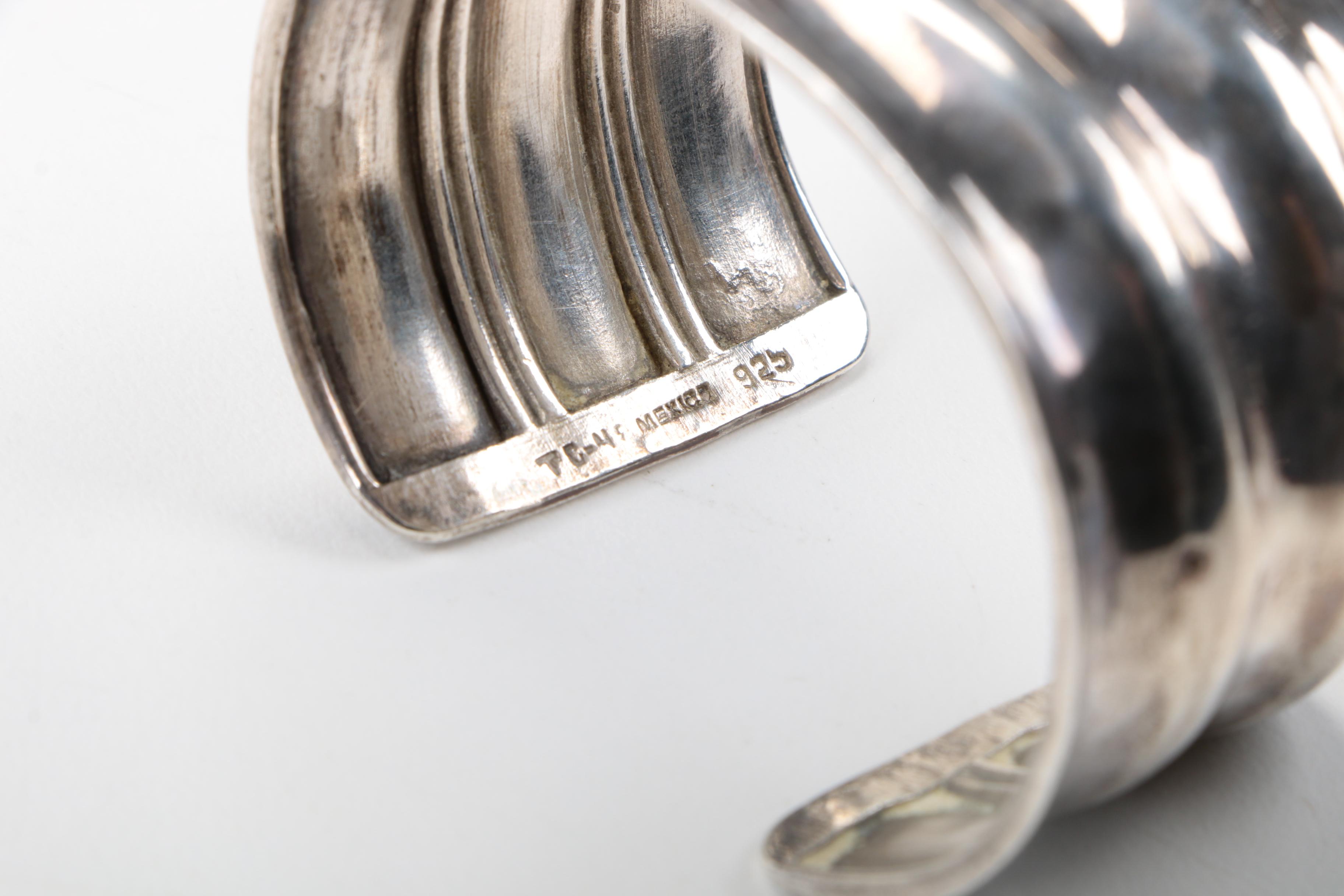 Assorted Sterling Silver Bracelets Including Mexican Cuffs