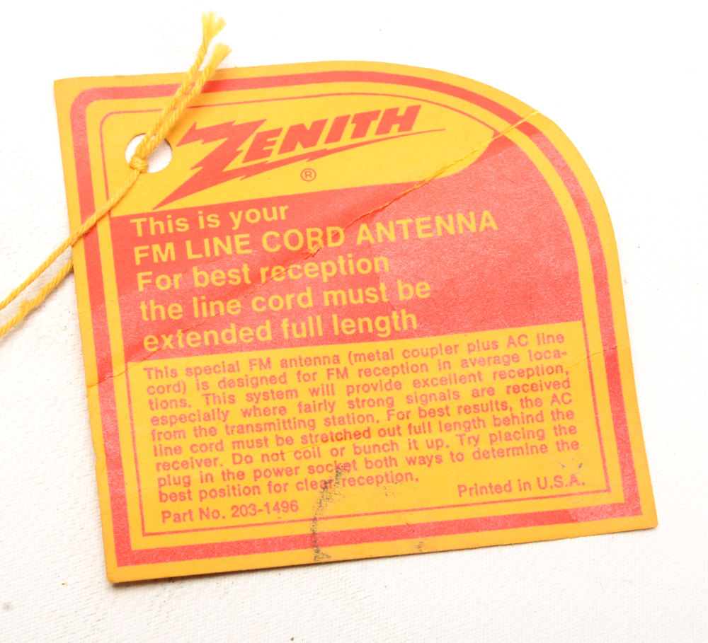 Zenith "Allegro" Record Player/FM Tuner