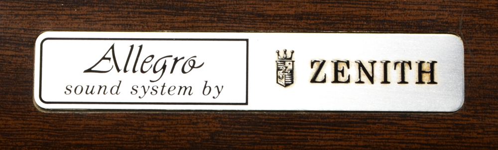 Zenith "Allegro" Record Player/FM Tuner