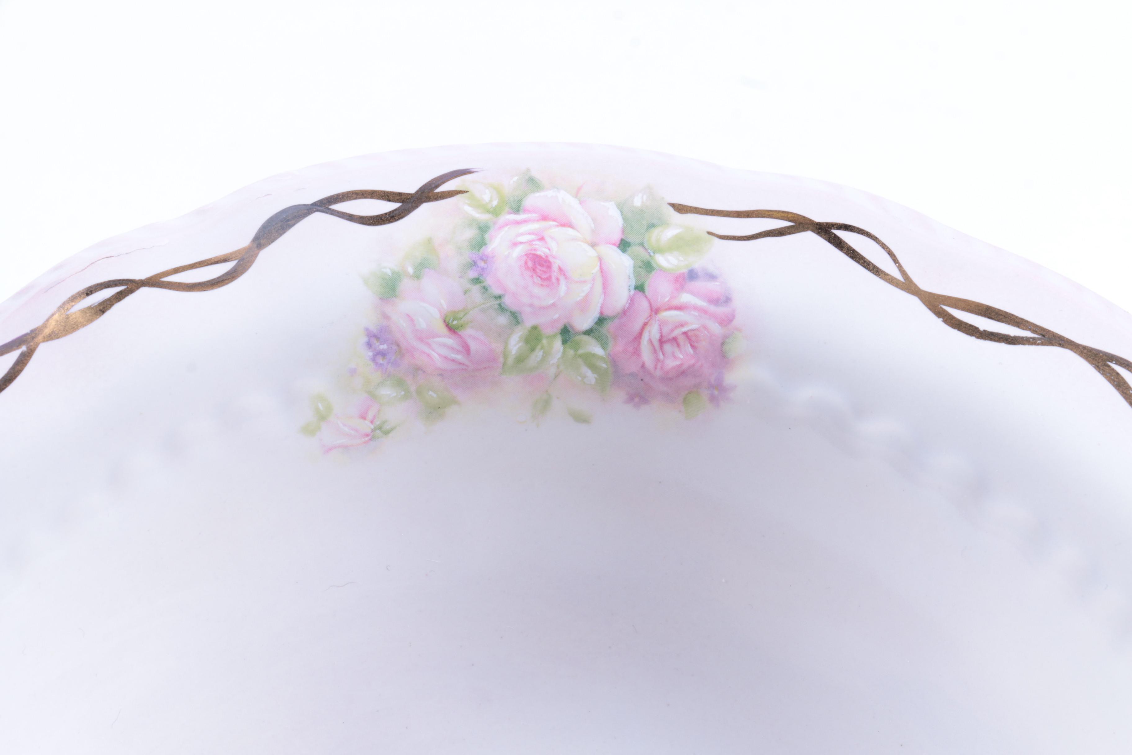 Vintage Ceramic Pitcher and Basin