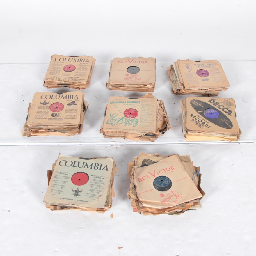 Columbia, Decca and Other Vintage Pressed Records