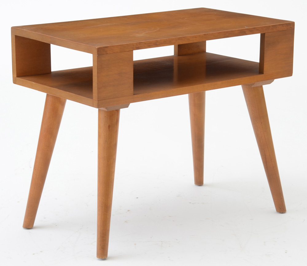 Mid Century Modern Birch Side Tables By Conant Ball