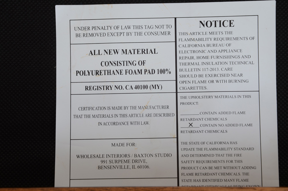 Black Vinyl Loveseat by Baxton Studio