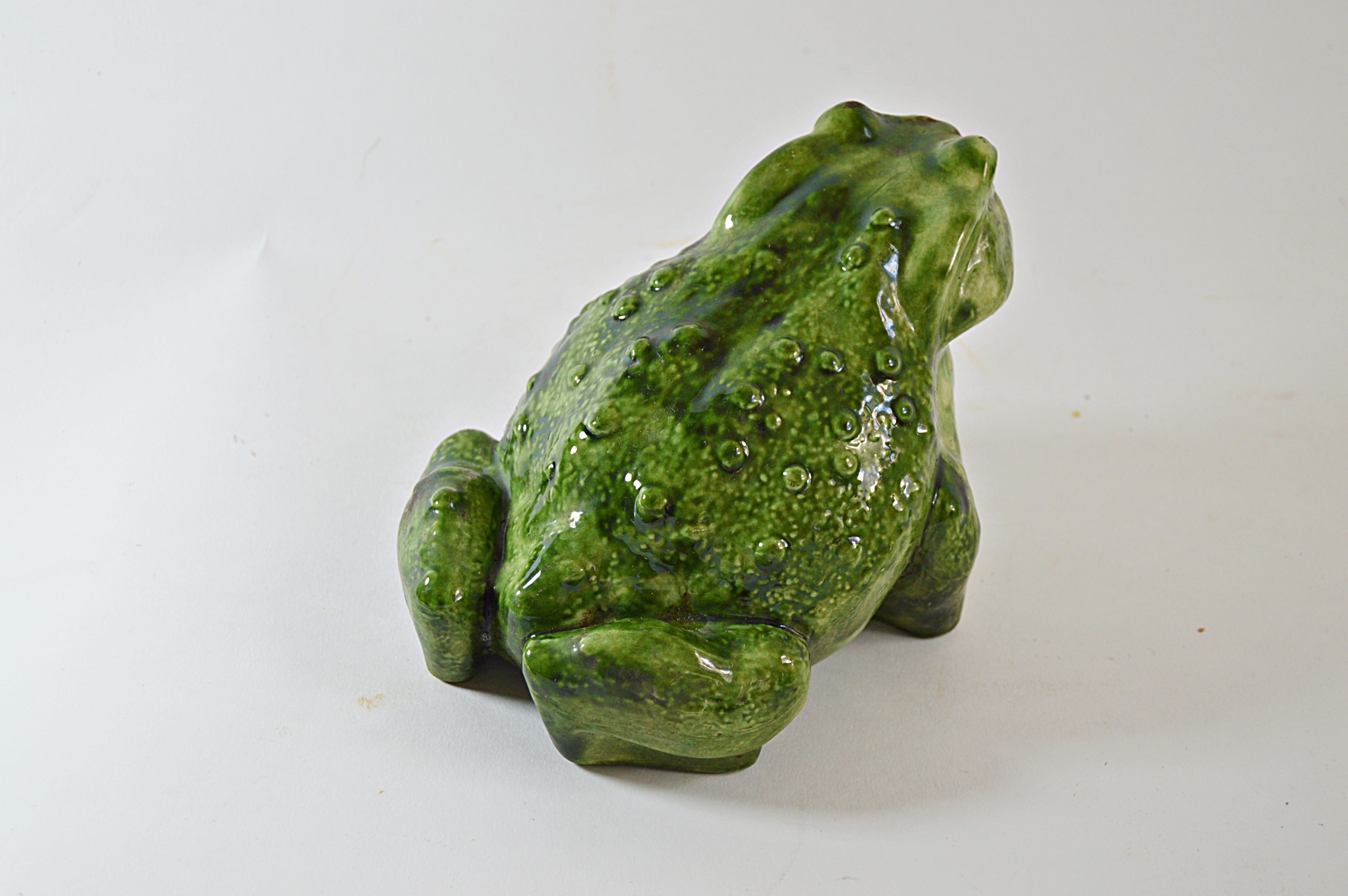 Vintage Art Pottery Garden Bullfrog