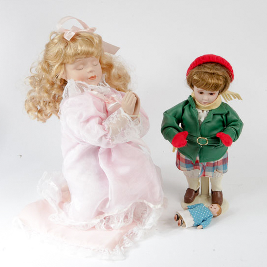 Hand-Painted Porcelain Dolls