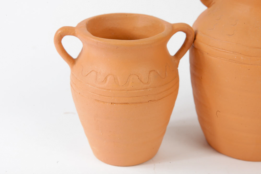 Decorative Terra Cotta Jugs