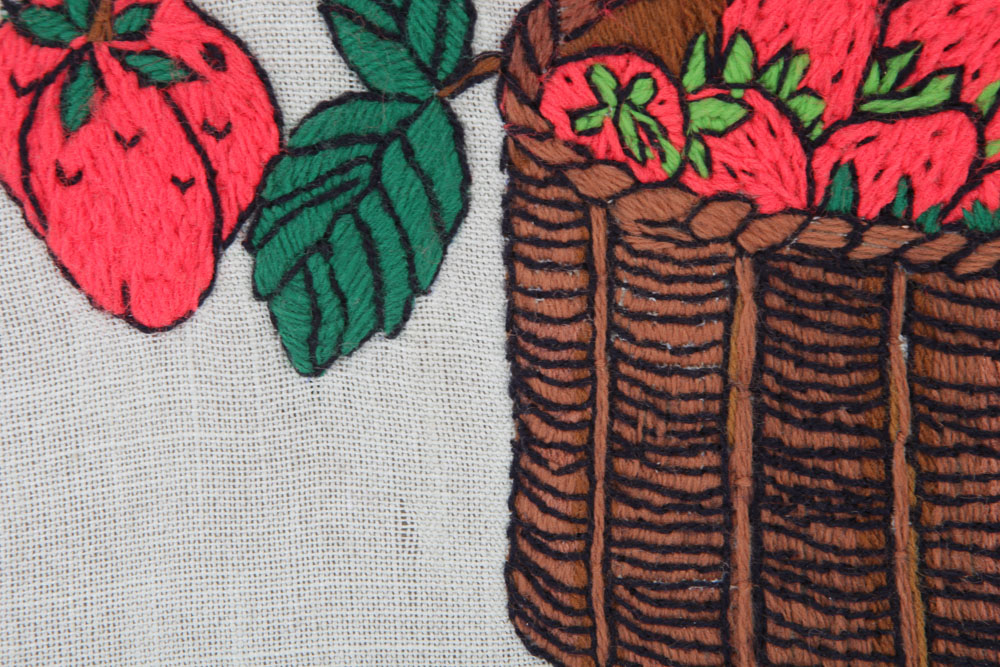 Embroidery of Strawberries