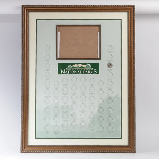 America the Beautiful National Parks Coin Collection Frame