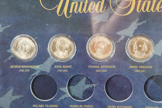 Presidential Dollar Coin Collection Frames