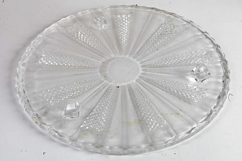 Indiana Glass "Diamond Point Clear" Serveware, Circa 1960-1990