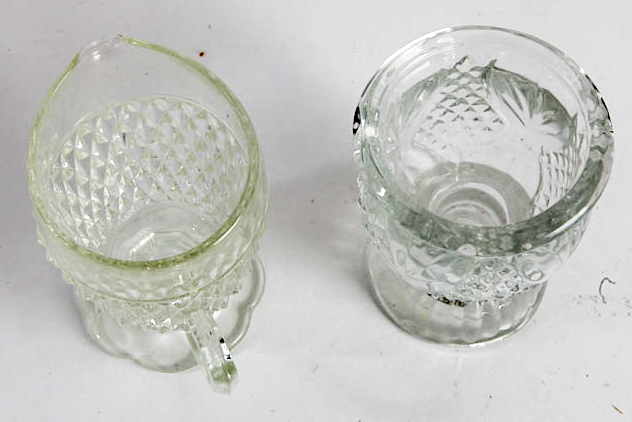 Indiana Glass "Diamond Point Clear" Serveware, Circa 1960-1990