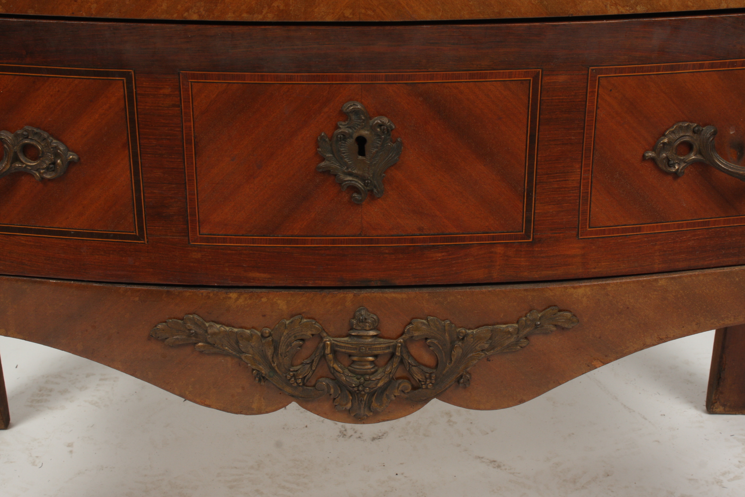Vintage Louis XV Style Marble Top Commode