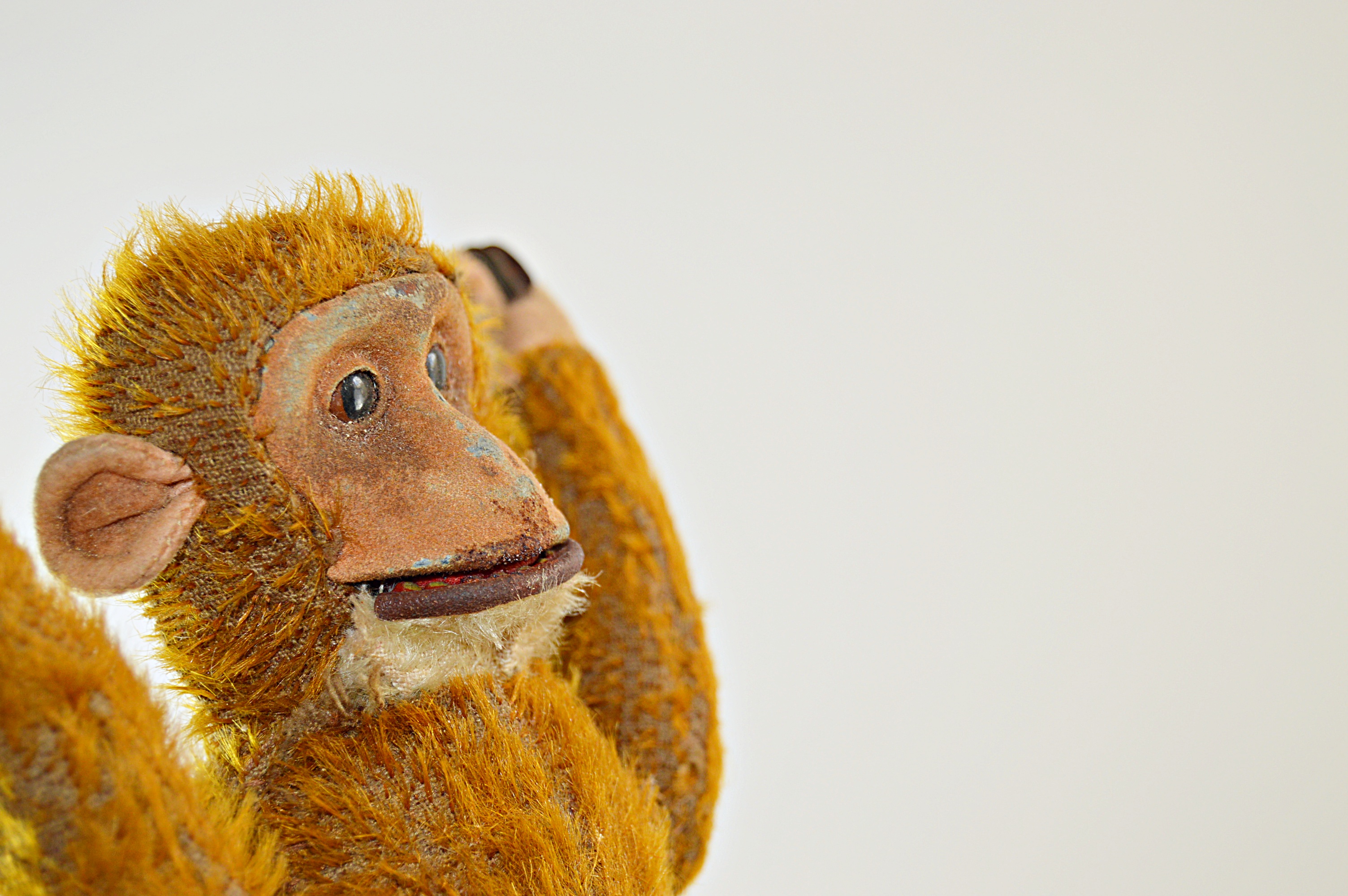 Vintage Mohair Chimp Toy