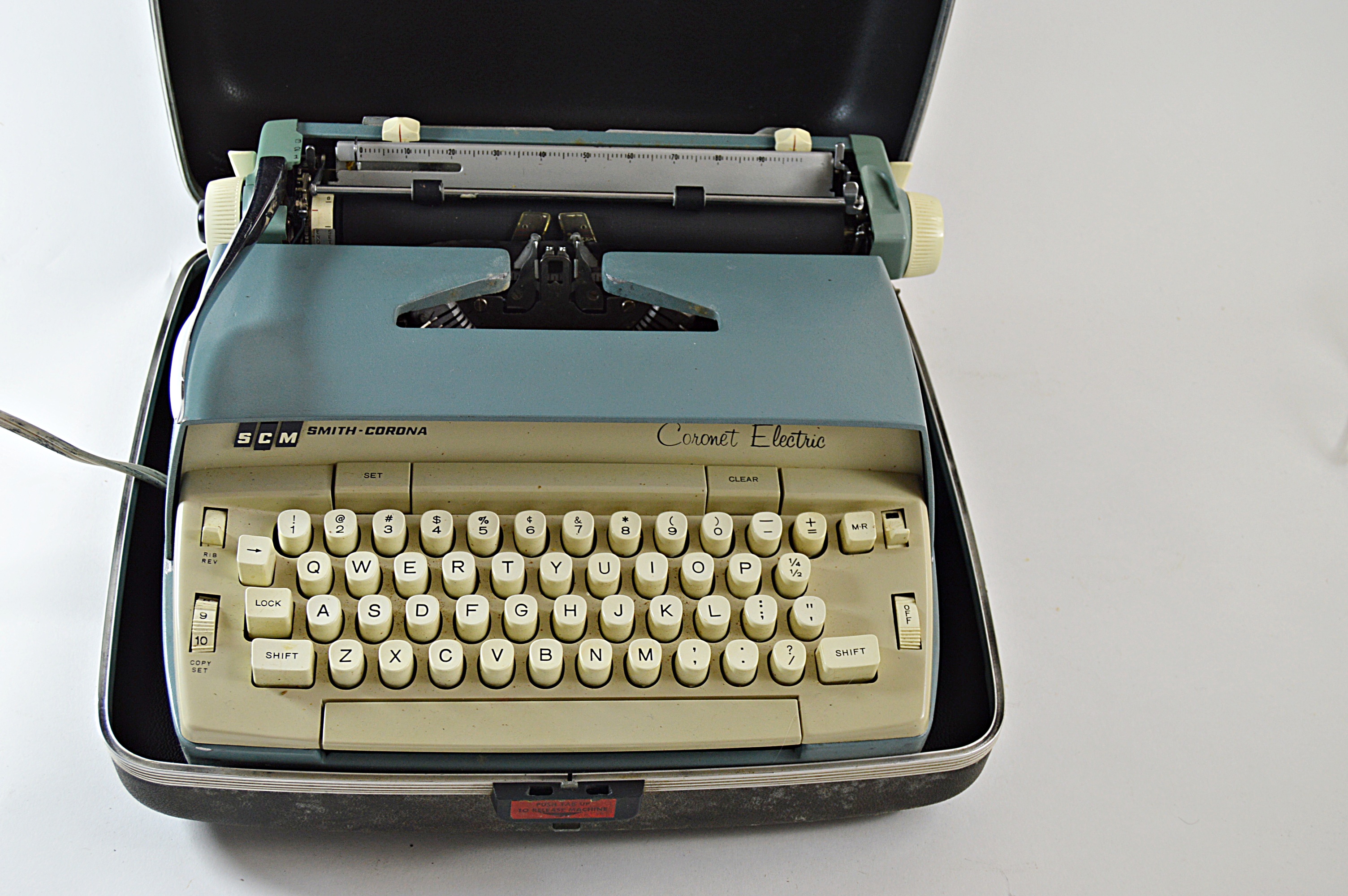 Mid Century Modern Smith-Corona Portable Electric Typewriter