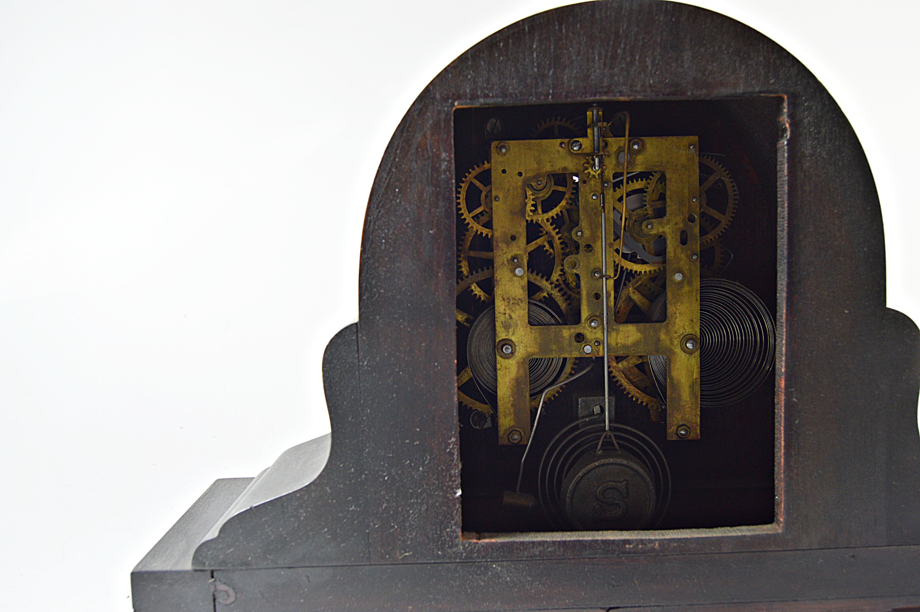 Vintage Wooden Mantle Clock
