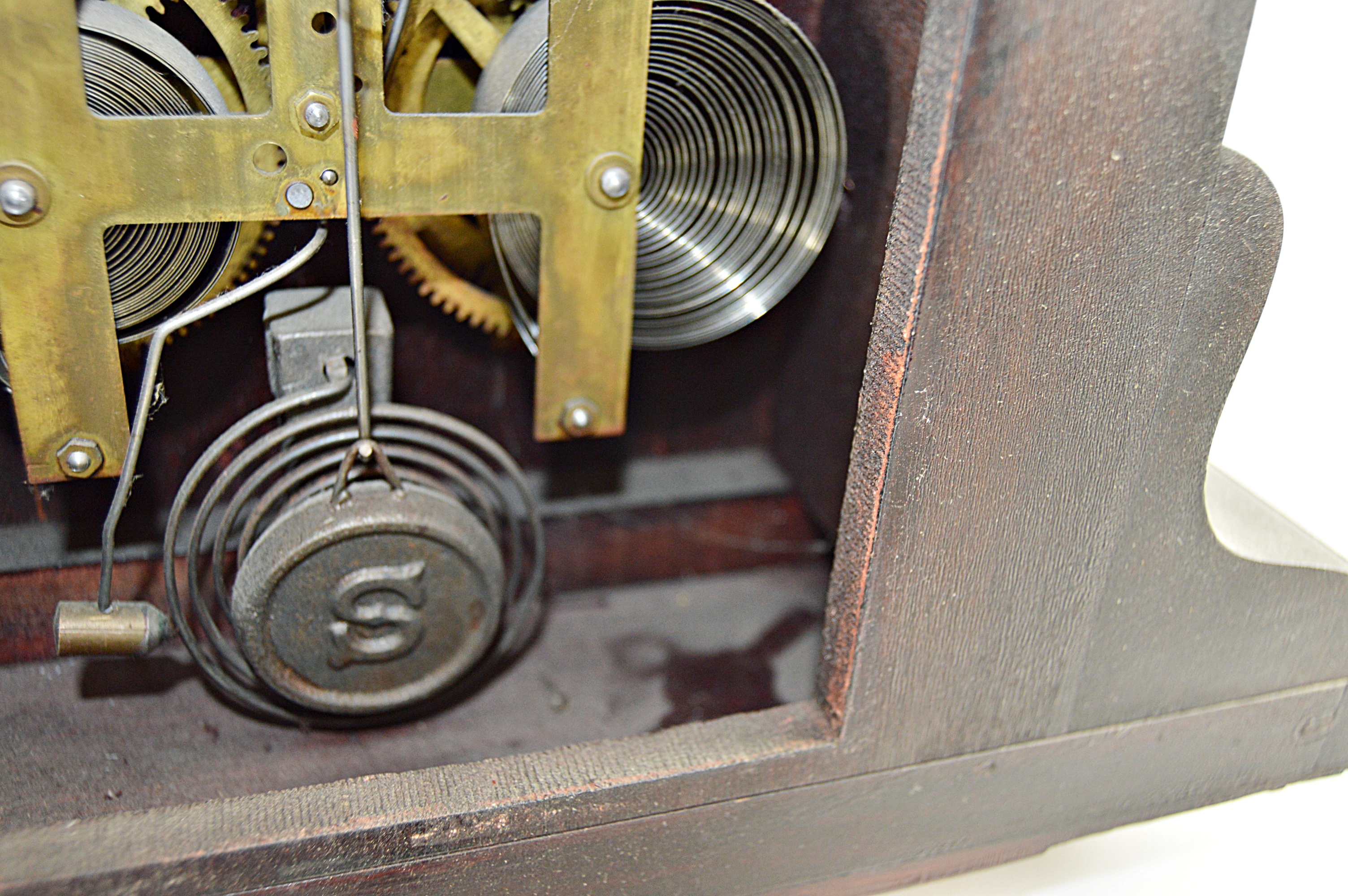 Vintage Wooden Mantle Clock