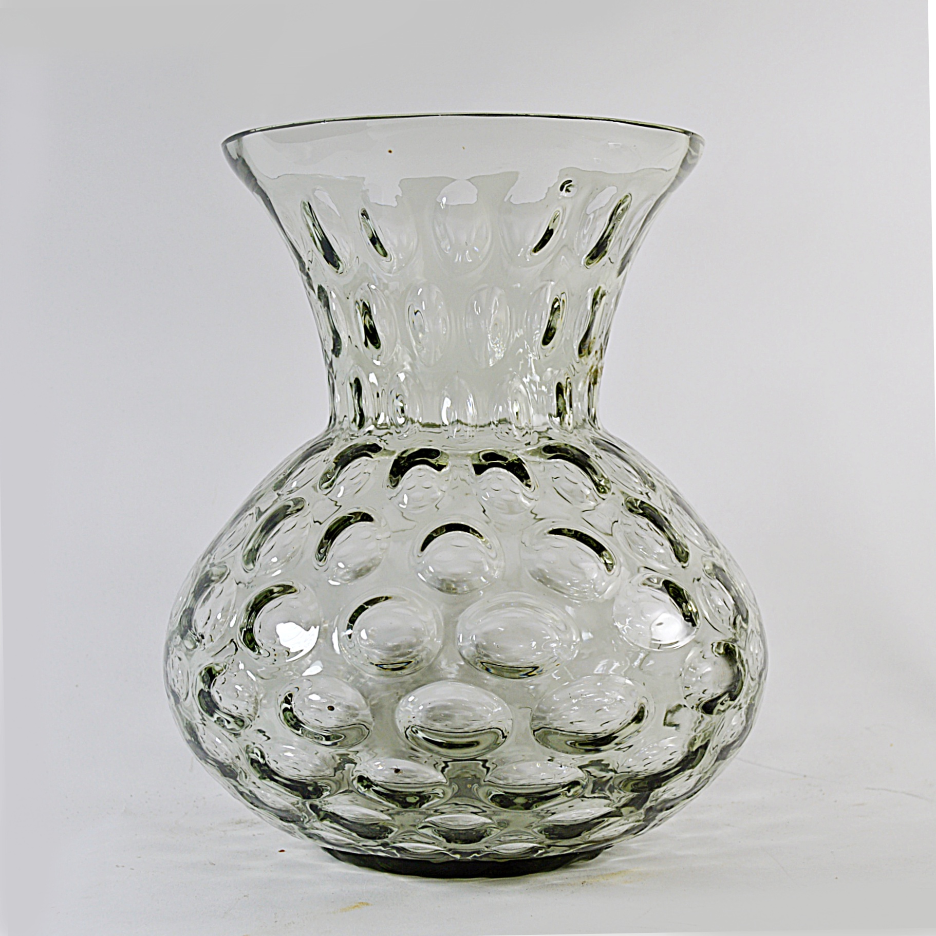 Mid Century Modern Glass Bubble Vase