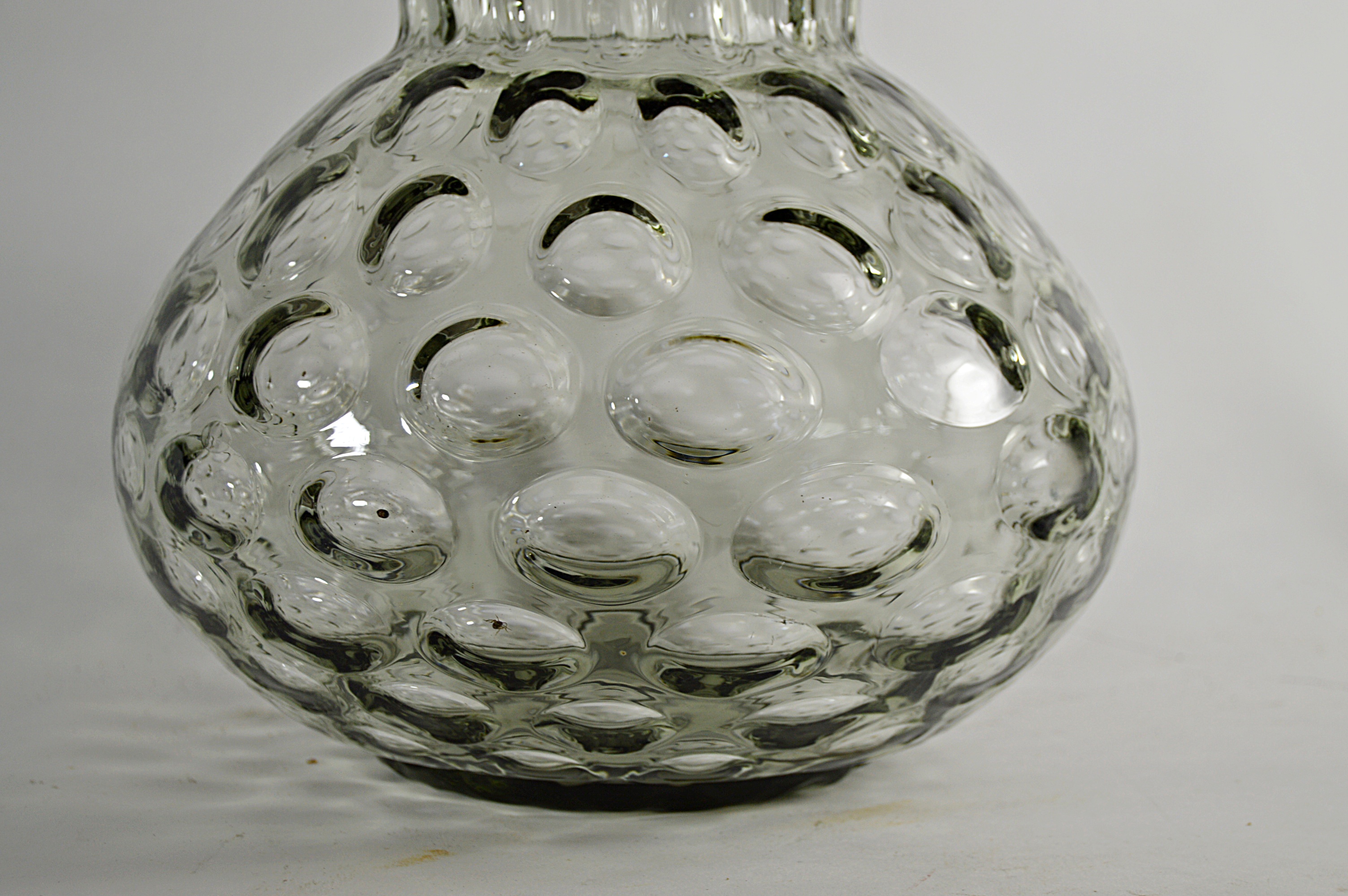 Mid Century Modern Glass Bubble Vase