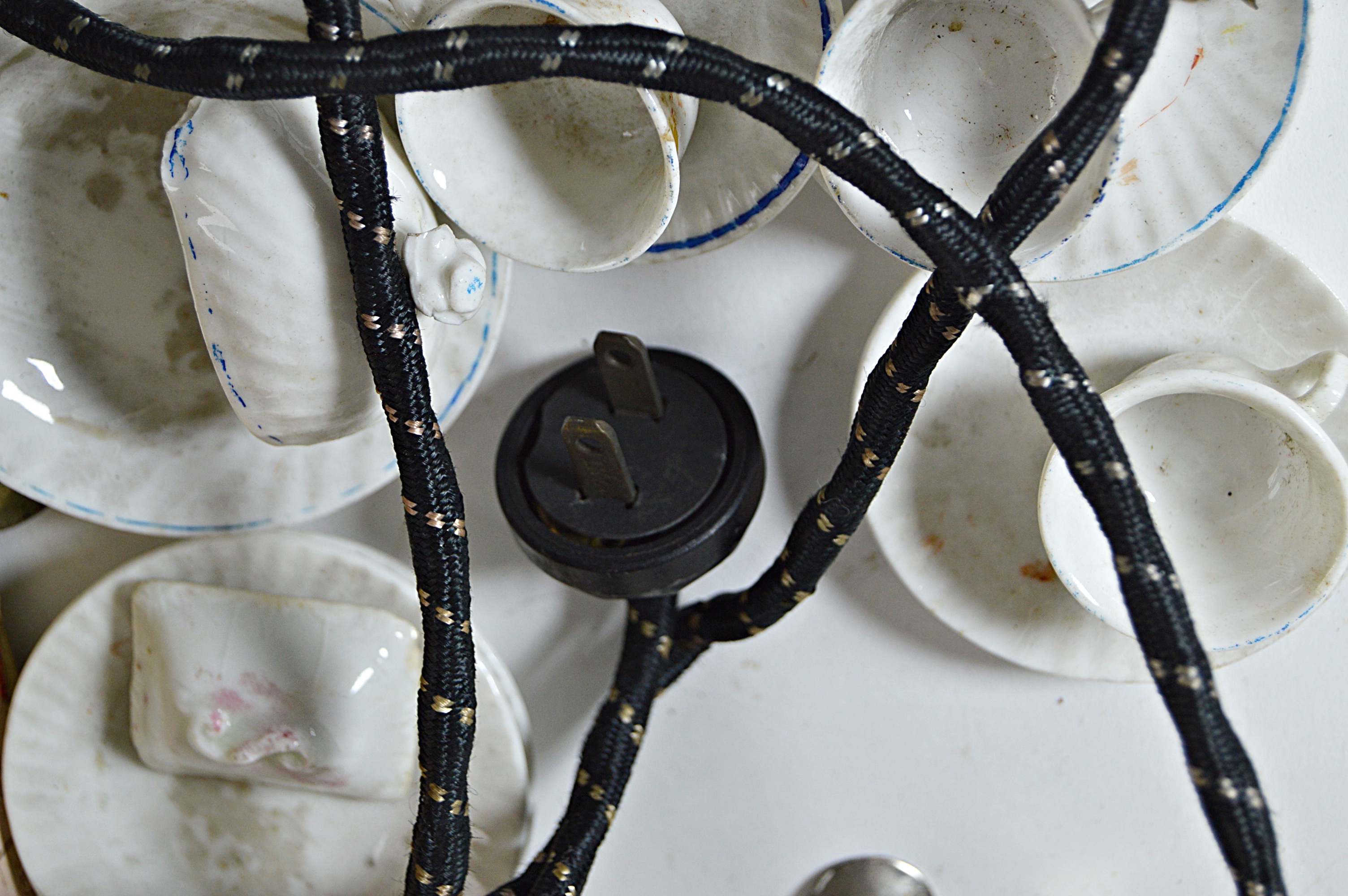 Vintage Empire Electric Child's Stove, China Tea Sets and Flatware