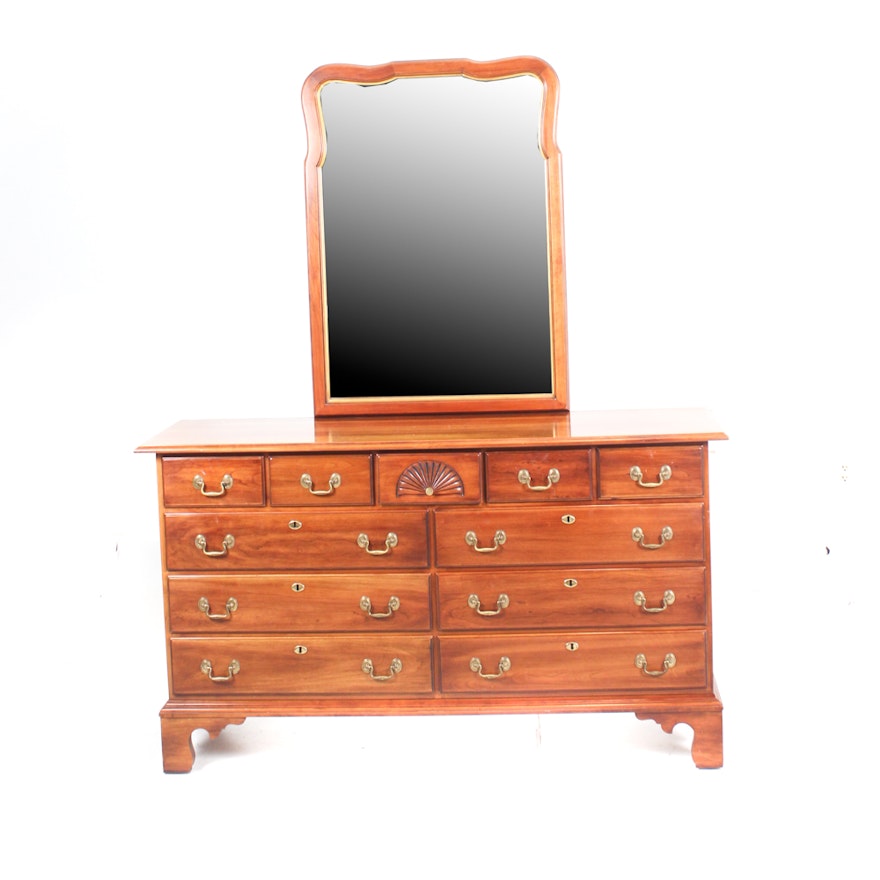 Centennial Cherry Wood Dresser with Mirror