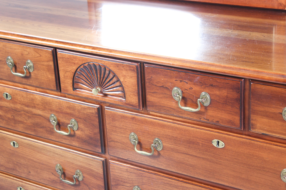 Centennial Cherry Wood Dresser with Mirror