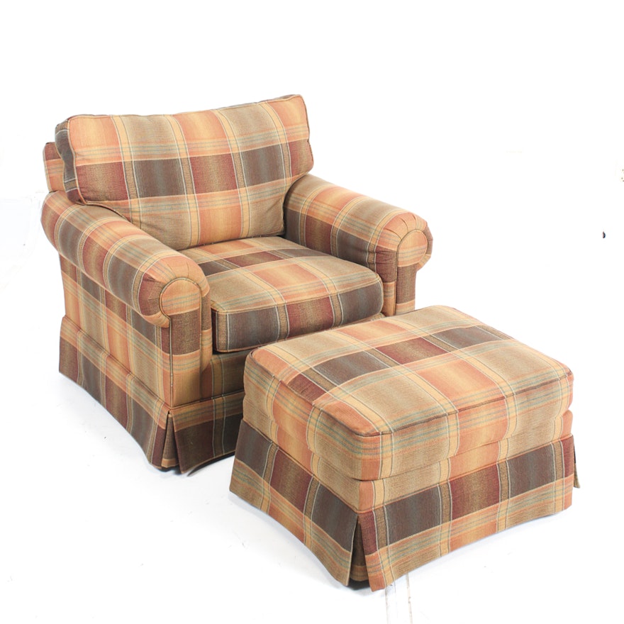 Lexington Furniture Custom Upholstered Chair and Ottoman