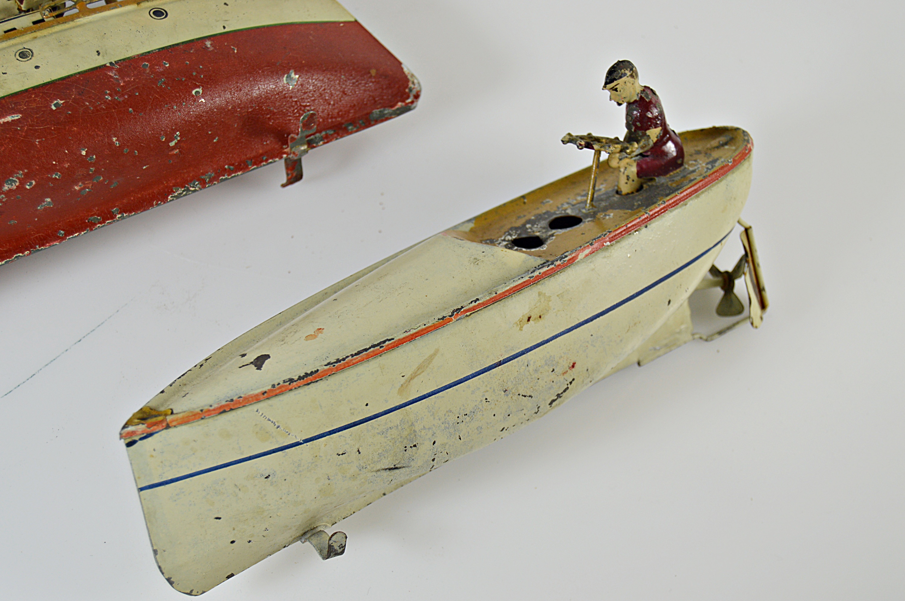 Vintage Metal Toy Boats
