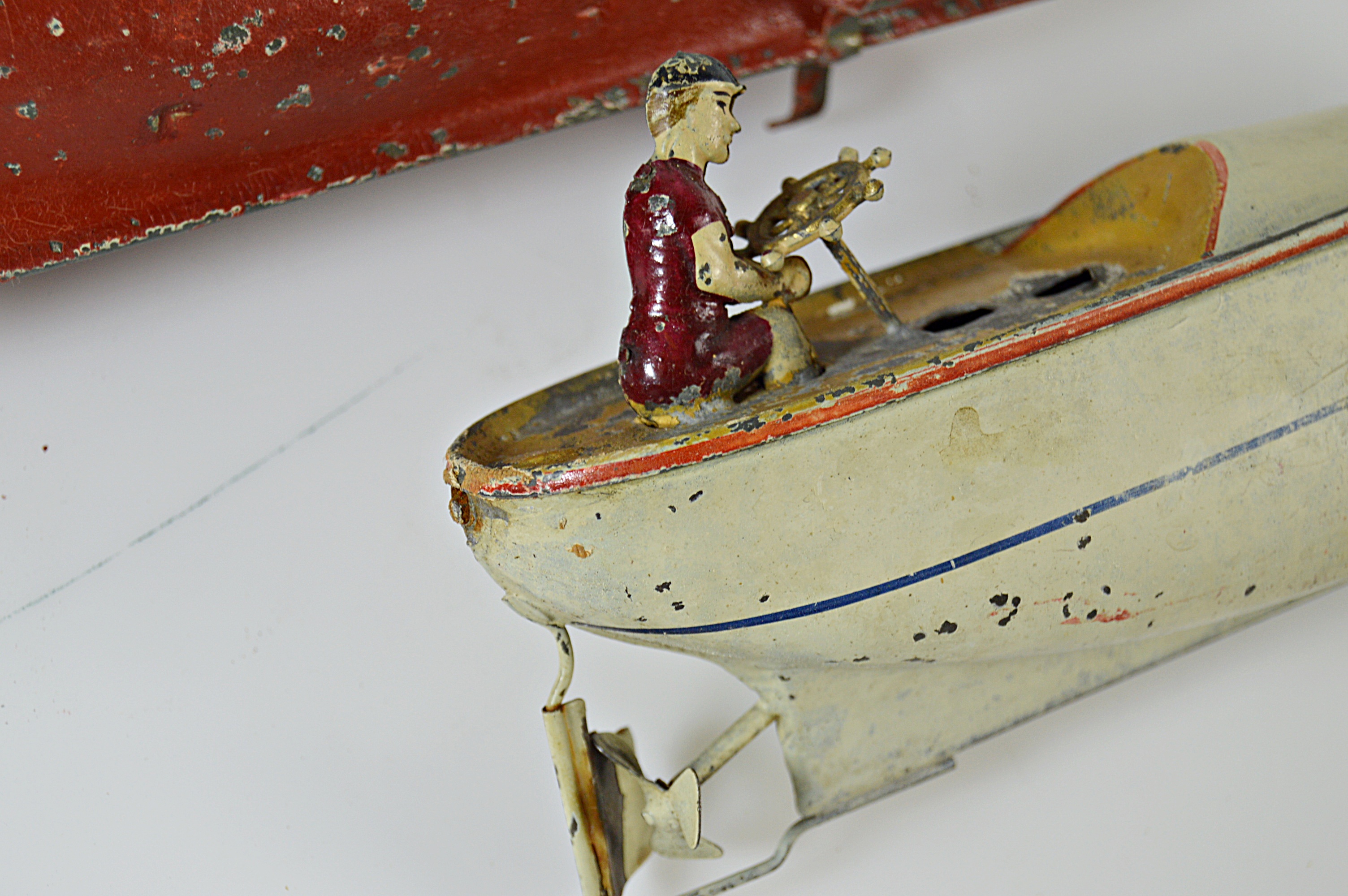 Vintage Metal Toy Boats