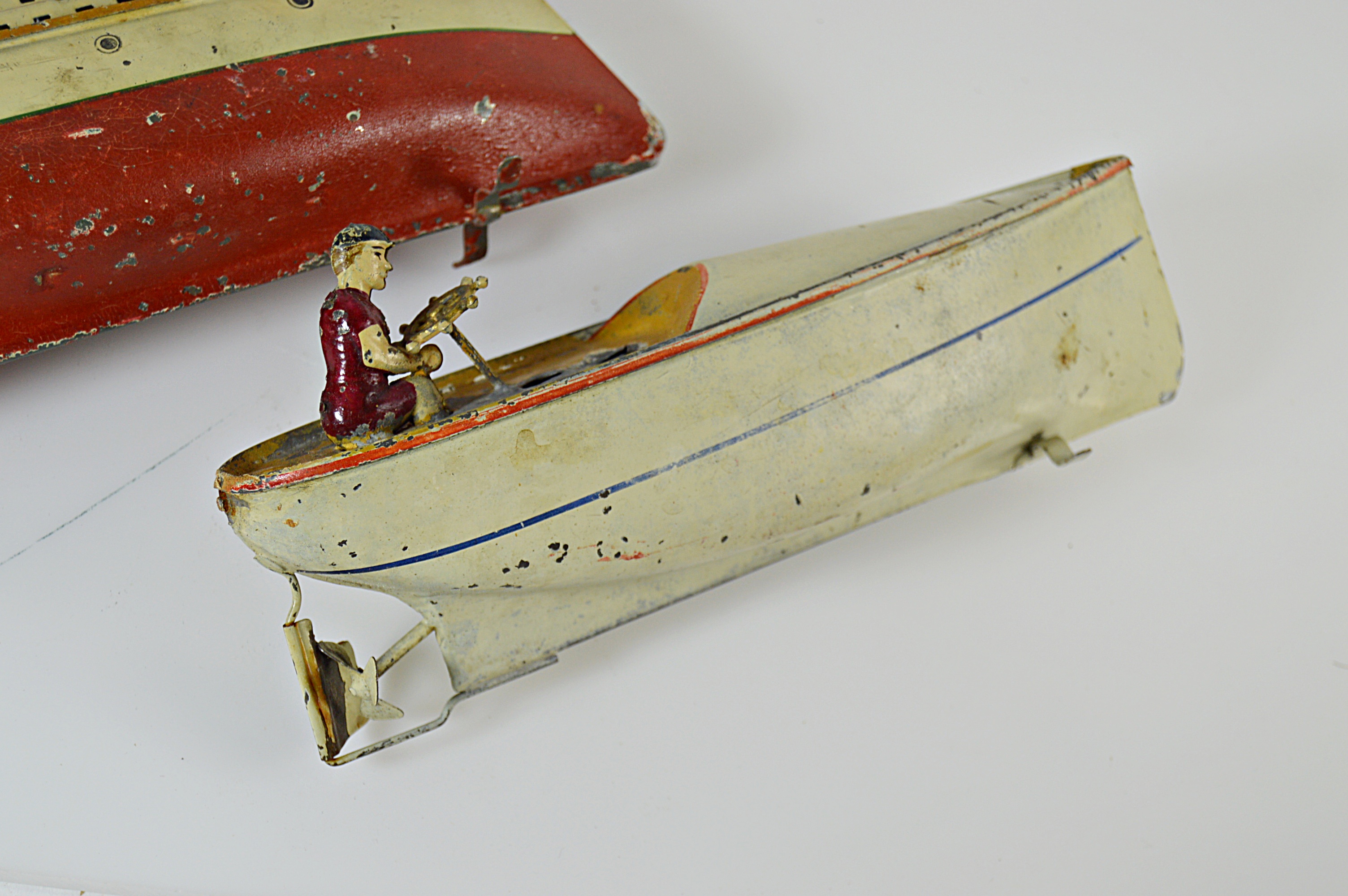 Vintage Metal Toy Boats