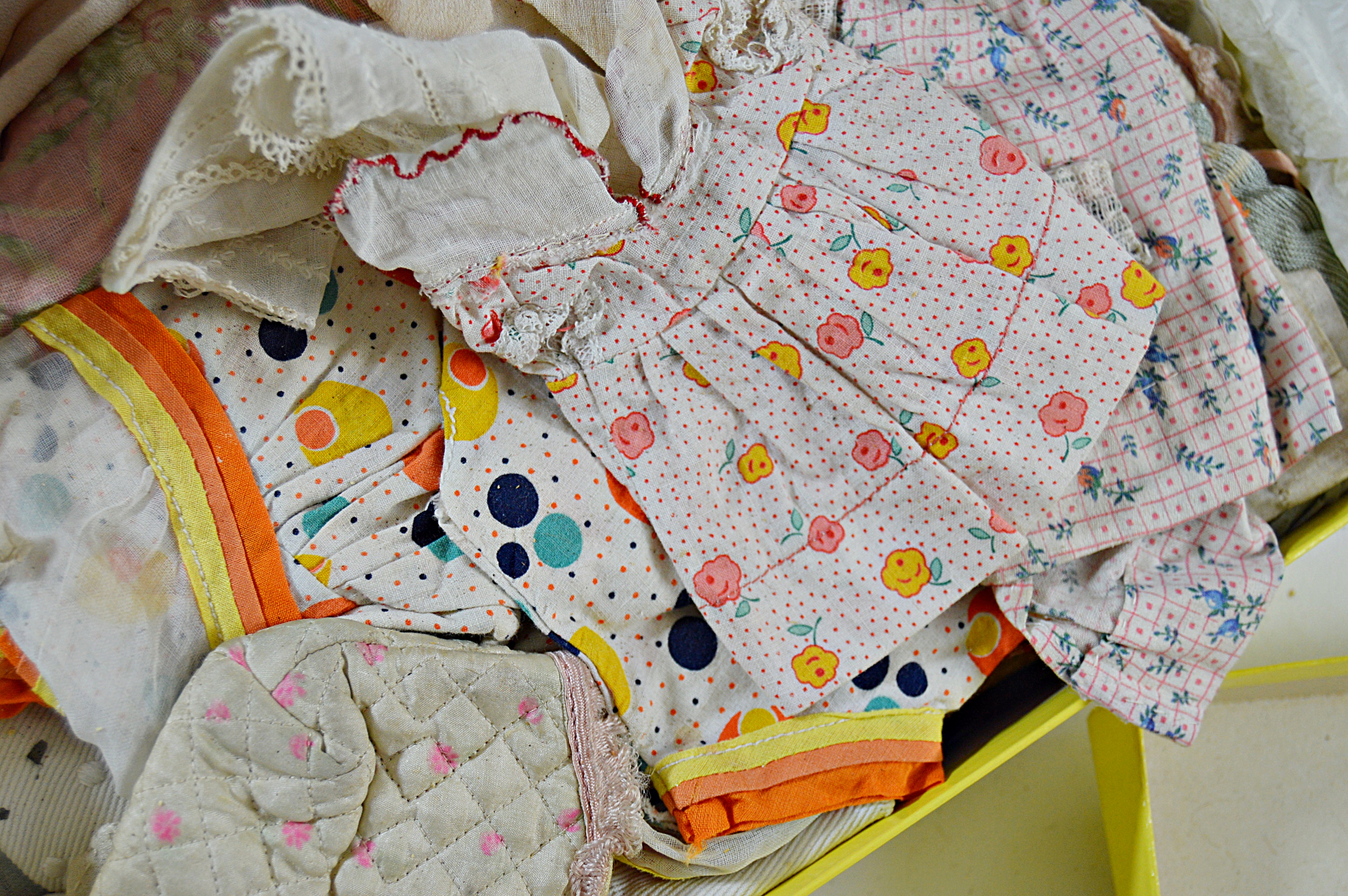 Antique and Vintage Dolls, Doll Clothes, Trunks